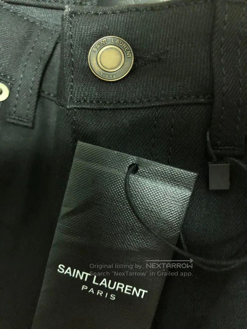 Other SLP Saint Laurent Black Denim Jeans. Size US 27 - 4 Thumbnail