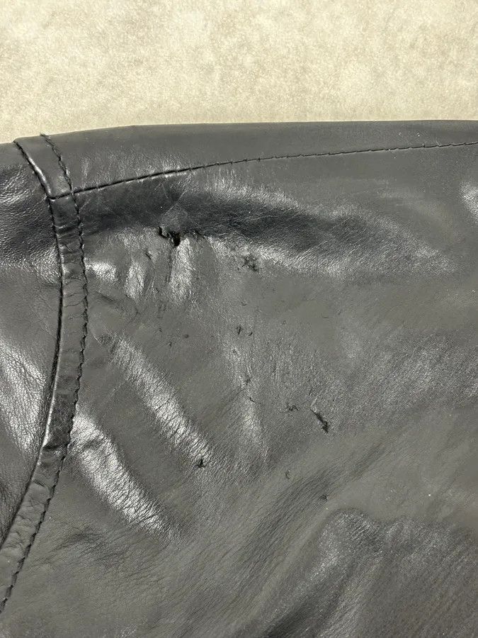 Gucci 2000s Gucci Black Leather Light Bomber Jacket Size US M / EU 48-50 / 2 - 11 Thumbnail