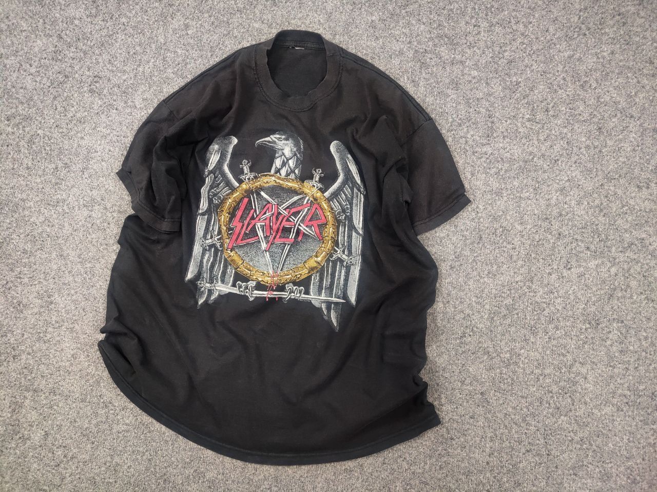 Band Tees Vintage Slayer 2003 Metal Rock Promo Band T-Shirt Y2K Tee Size US L / EU 52-54 / 3 - 4 Thumbnail