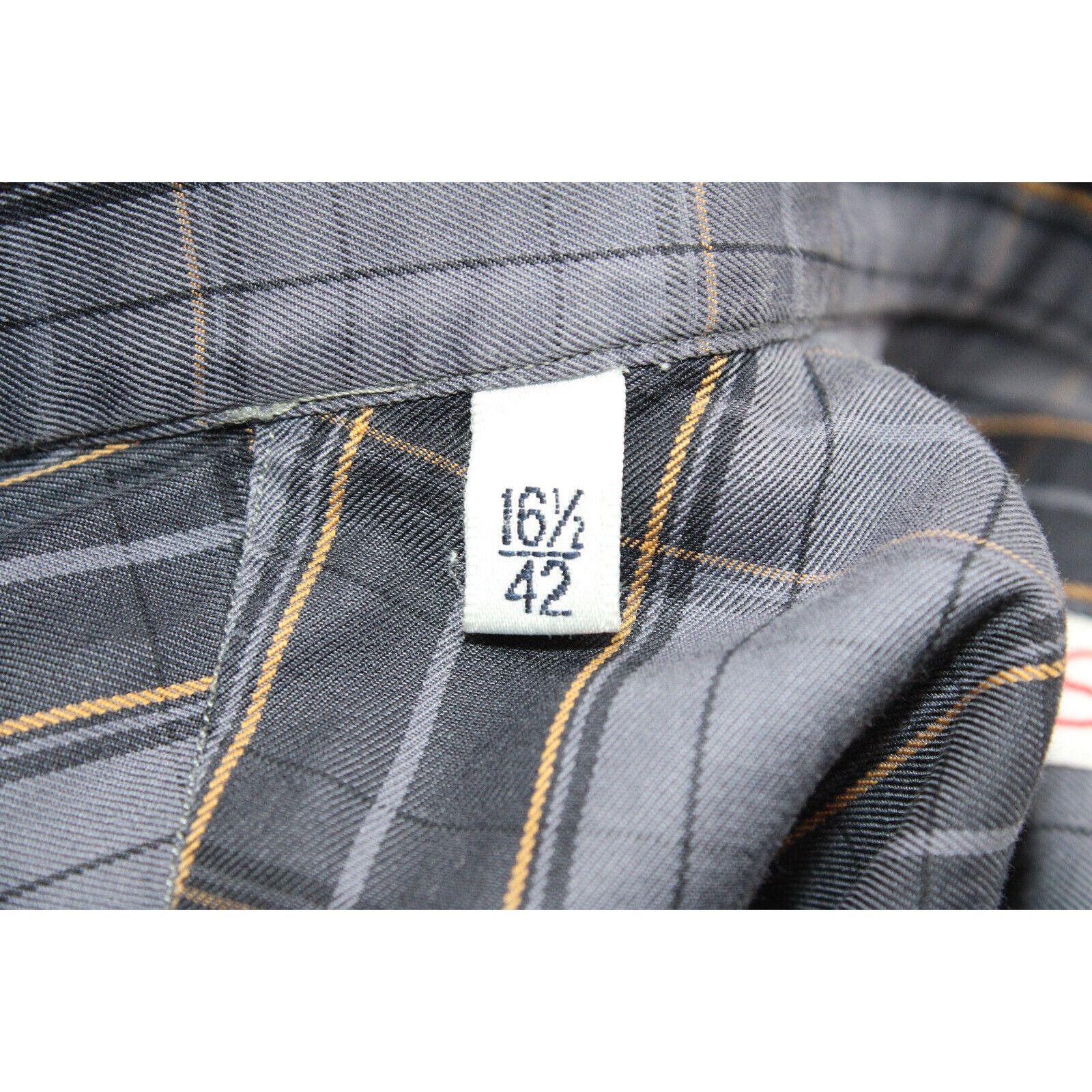 Isaia ISAIA Blue & Navy Plaid Cotton Button Up Long Sleeve Shirt L Size US L / EU 52-54 / 3 - 5 Thumbnail