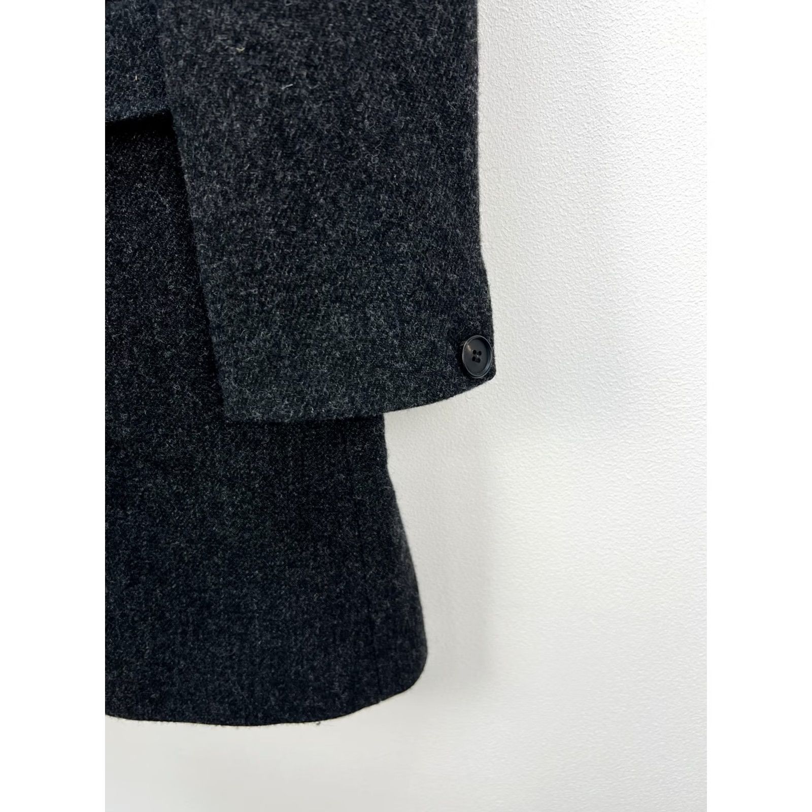 Allsaints AllSaints Compton Coat Men’s Grey 100% Wool Asymmetric Draped Jacket M Gray Wool Coat Mens Size US M / EU 48-50 / 2 - 4 Thumbnail