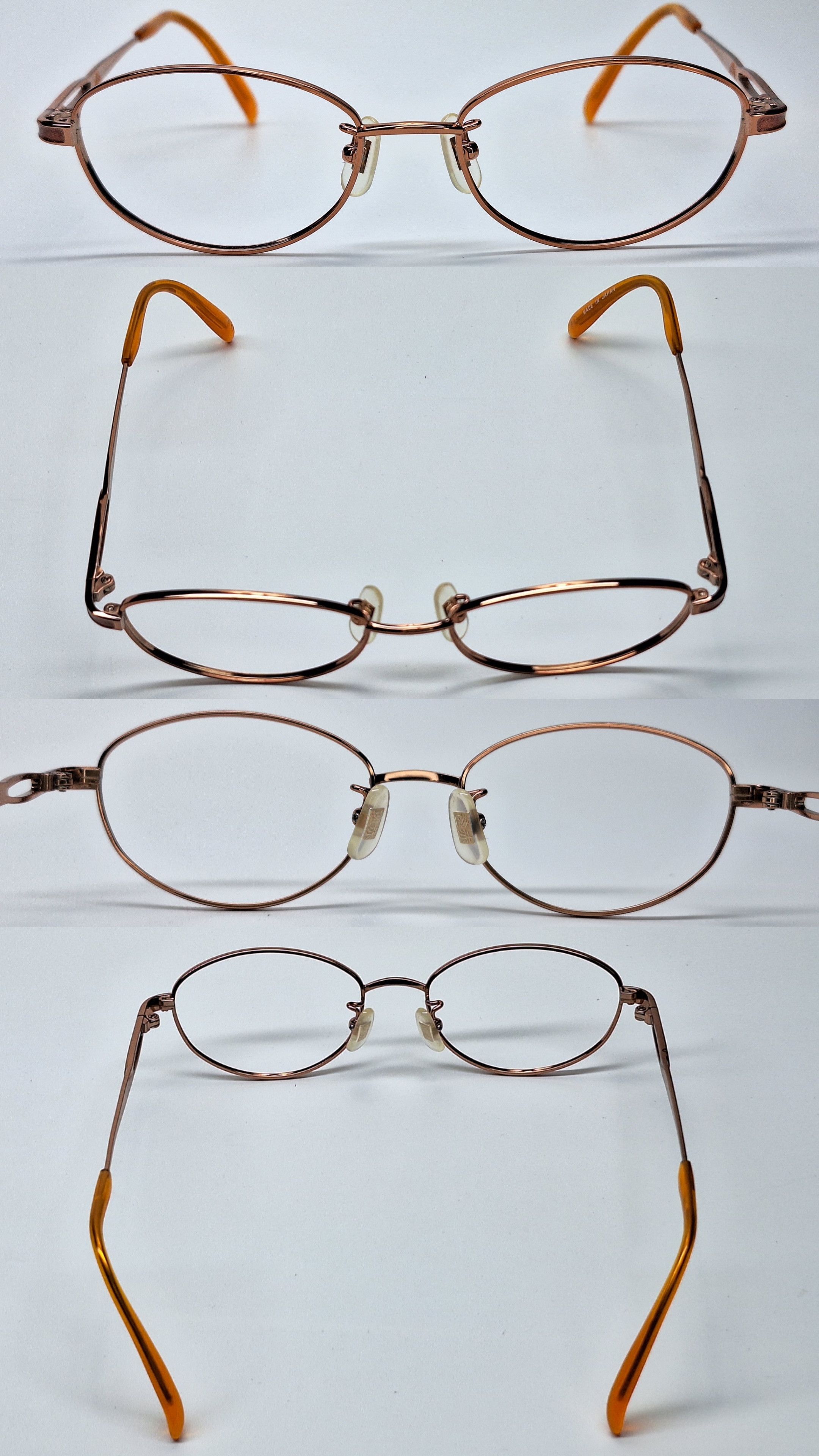 Other CERASEE CS-4534 Pure Titanium Oval Eyeglasses Vintage 8g Size ONE SIZE - 4 Thumbnail