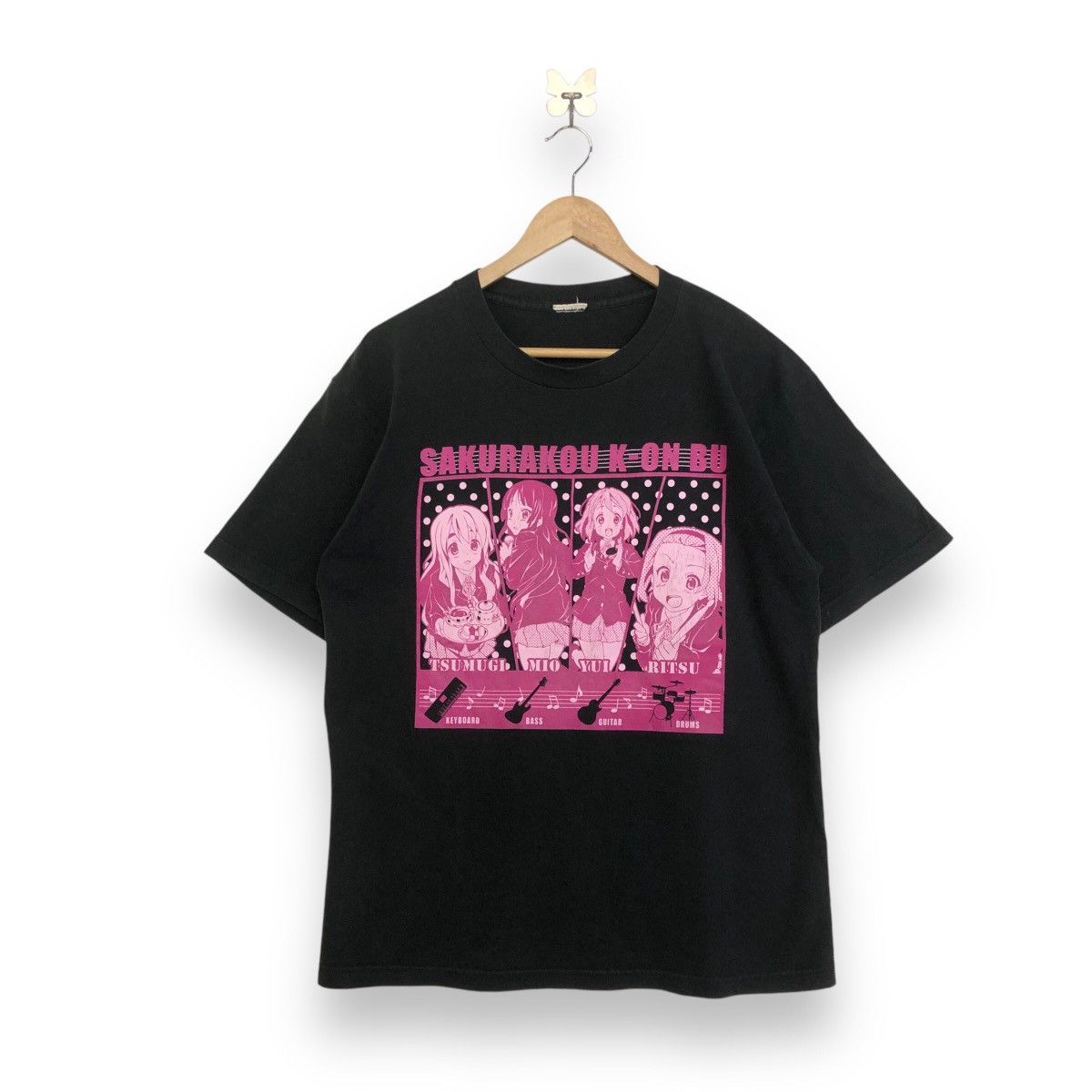 Anime K-ON Anime Sakurakou Band Group Line Up Tshirt Size US L / EU 52-54 / 3 - 1 Thumbnail