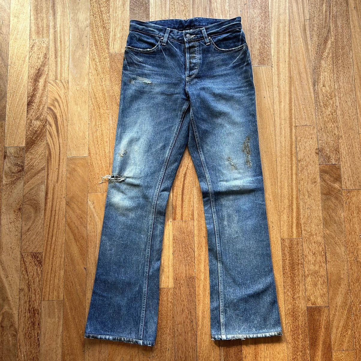 image of Shellac Mudwash Flared Jeans in Blue, Men's (Size 29)