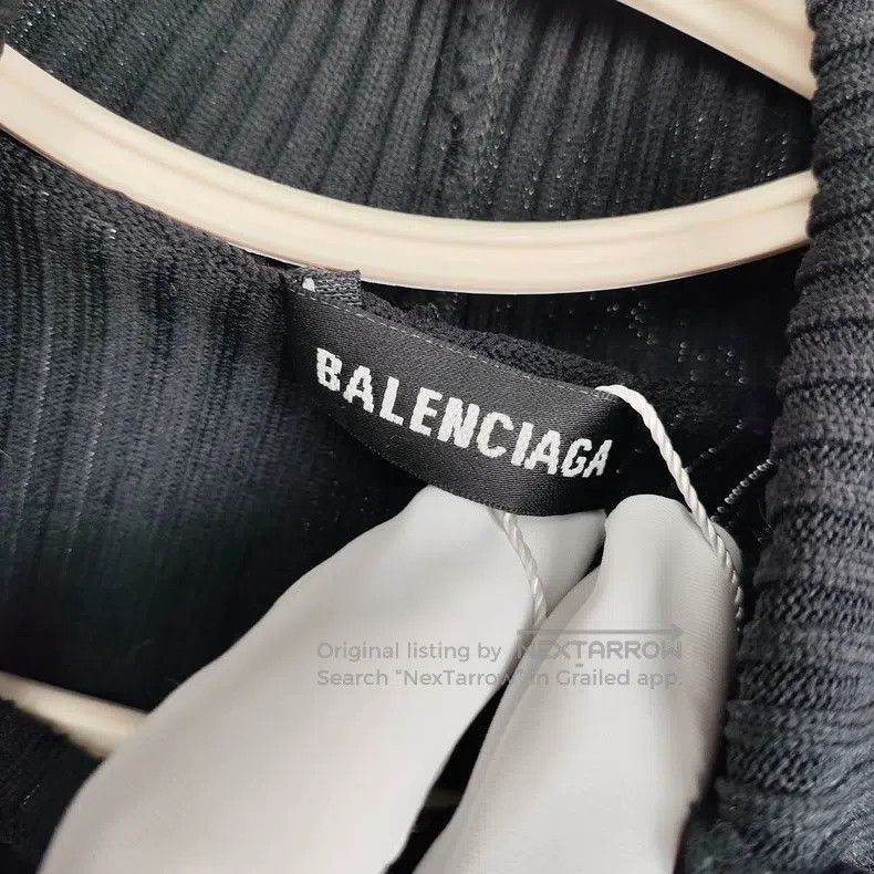 Balenciaga Balenciaga Long Sleeve Knitted Sweater Size S Black Size US S / EU 44-46 / 1 - 3 Thumbnail