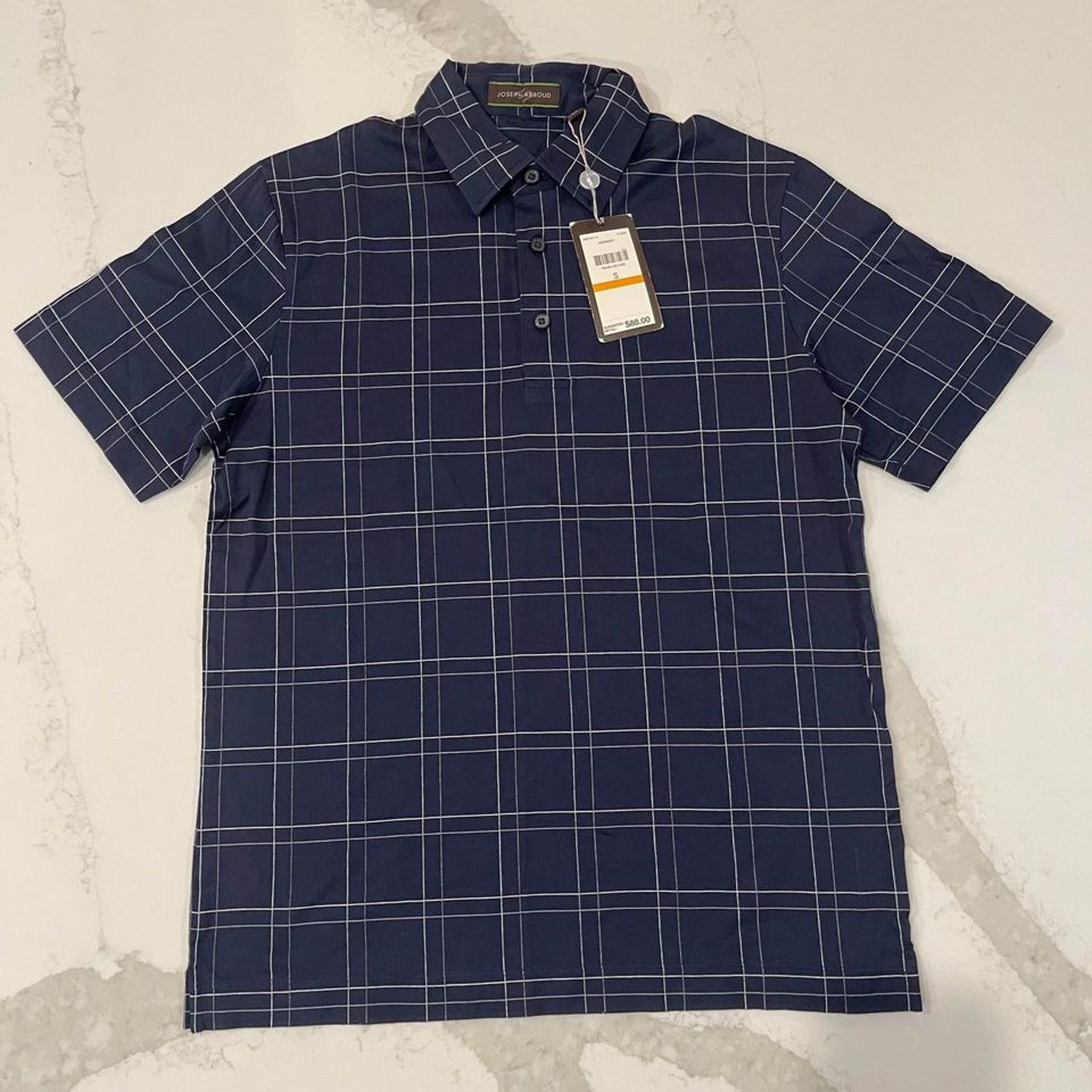 Joseph Abboud Joseph Abboud NWT Blue Henley Short Sleeve Shirt Men's Small Size US S / EU 44-46 / 1 - 1 Thumbnail