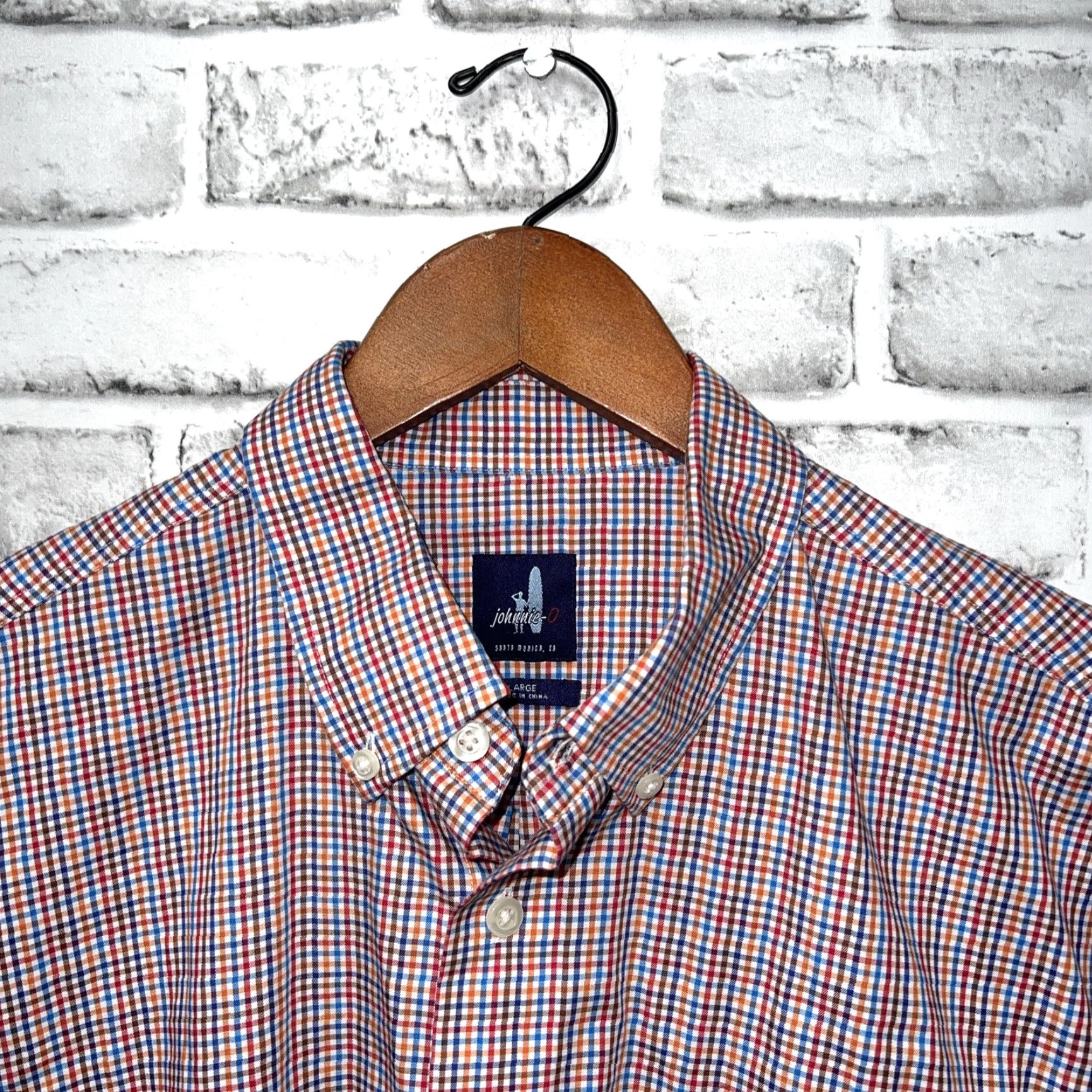 johnnie-O Johnnie-O Multicolor Plaid Button-Up Long Sleeve Shirt Mens Size L Size US L / EU 52-54 / 3 - 2 Thumbnail