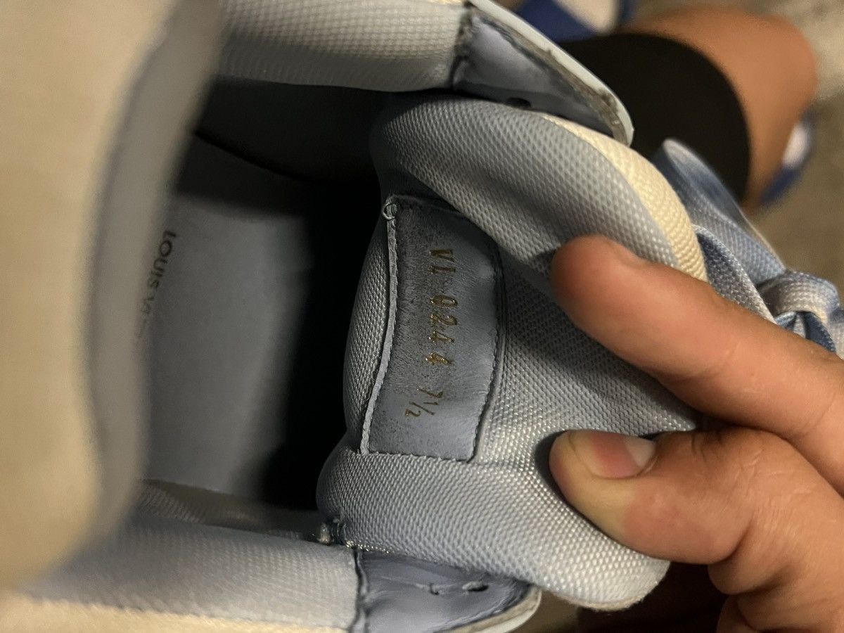 Louis Vuitton Louis Vuitton LV Trainer Blue White Size US 8.5 / EU 41-42 - 4 Thumbnail