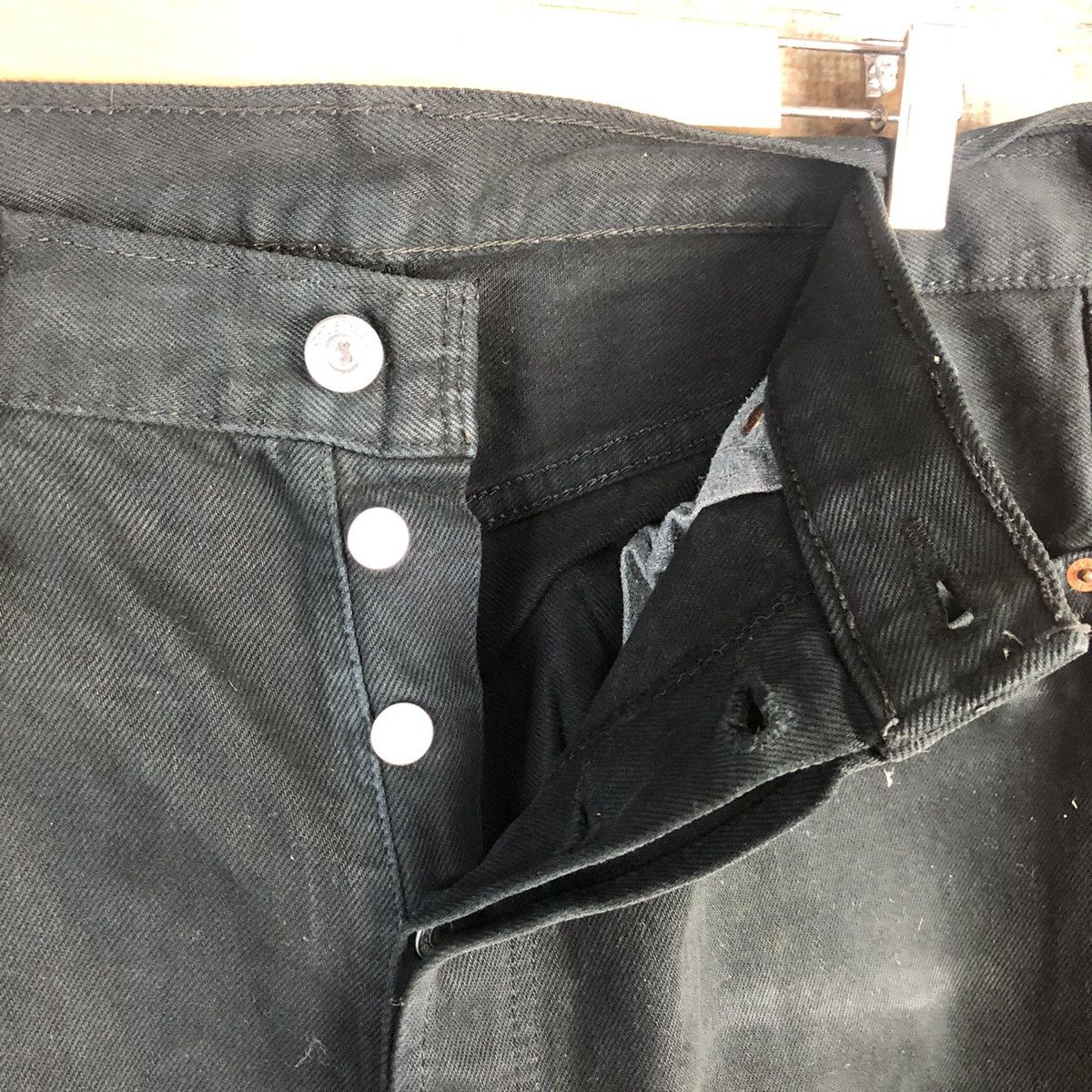 Levi's Levis Black vintage jeans Denim Pants #A2602 Size US 34 / EU 50 - 11 Thumbnail