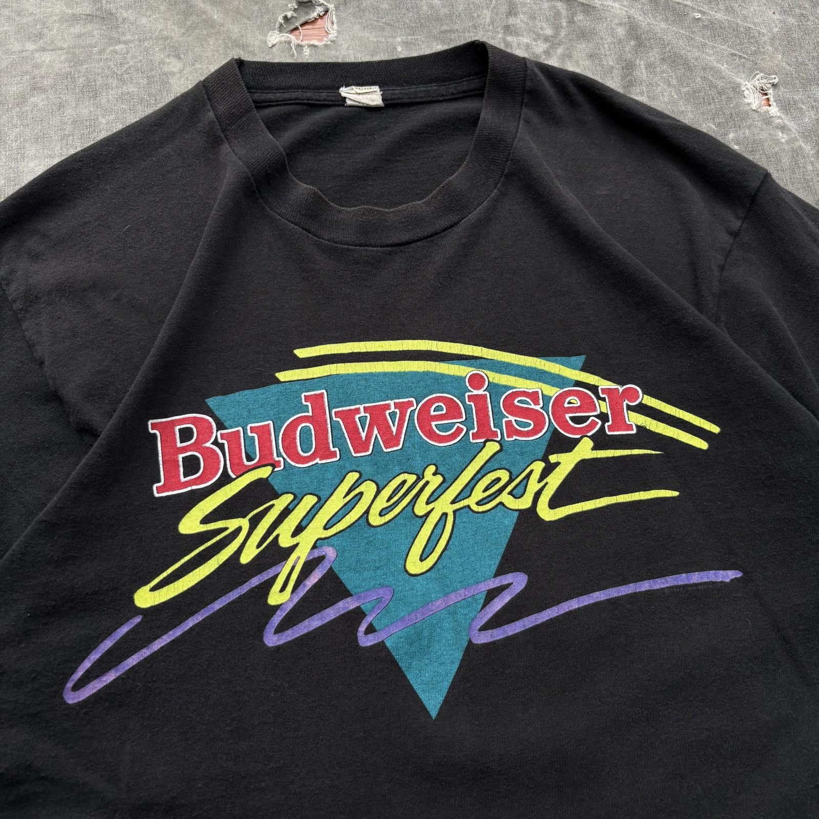 Band Tees Vintage Rare 80s 90s Budweiser Superfest Hip Hop R&B Rap Tee Size US XL / EU 56 / 4 - 5 Thumbnail