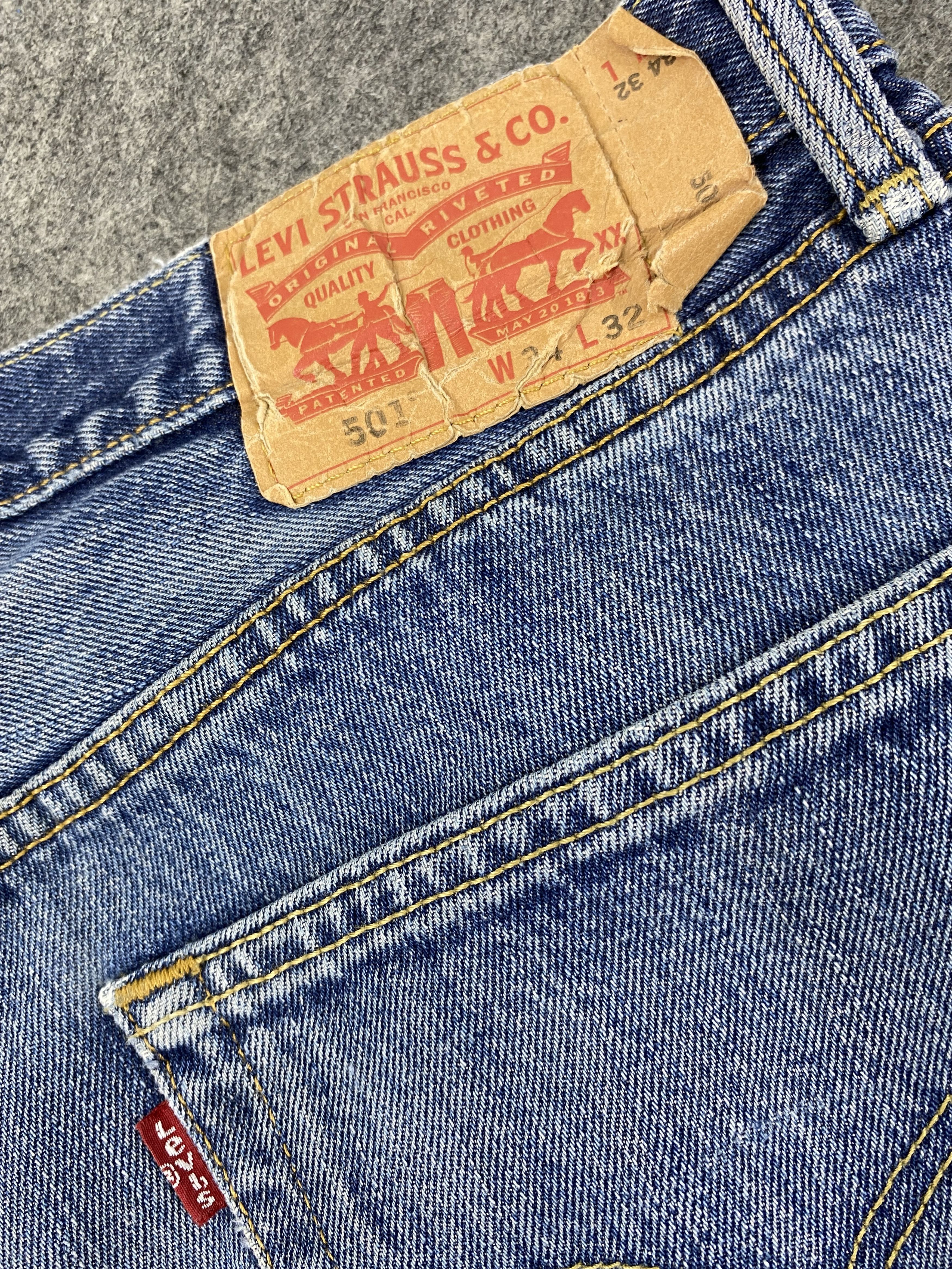 Japanese Brand Faded Blue Vintage Levi's 501 Jeans 34x33 Denim -JN2417 Size US 34 / EU 50 - 13 Thumbnail