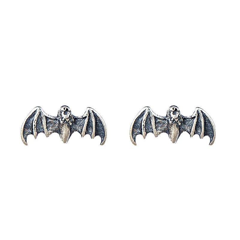 Jewelry Tiny Bat Stud Earrings 925 Sterling Silver Ear Charms Gift Size ONE SIZE - 6 Thumbnail