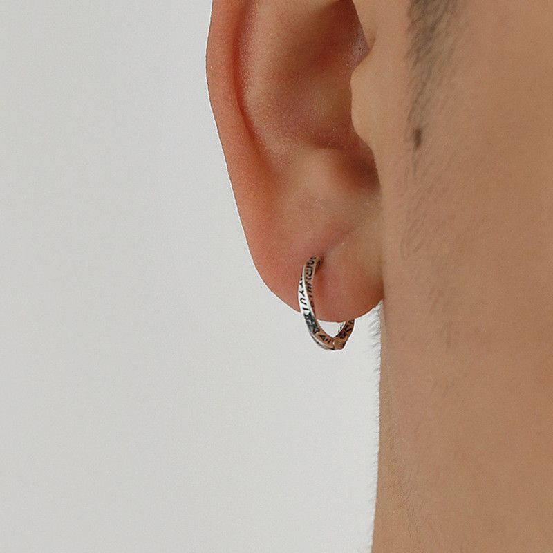 Jewelry × Sterling Silver Punk Earrings One Pairs Chrome Jewelry Size ONE SIZE - 2 Thumbnail