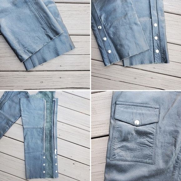 Vintage Vintage 90s y2k Excelled Black Leather Moto Motorcycle Adjus Size 30" / US 8 / IT 44 - 4 Thumbnail