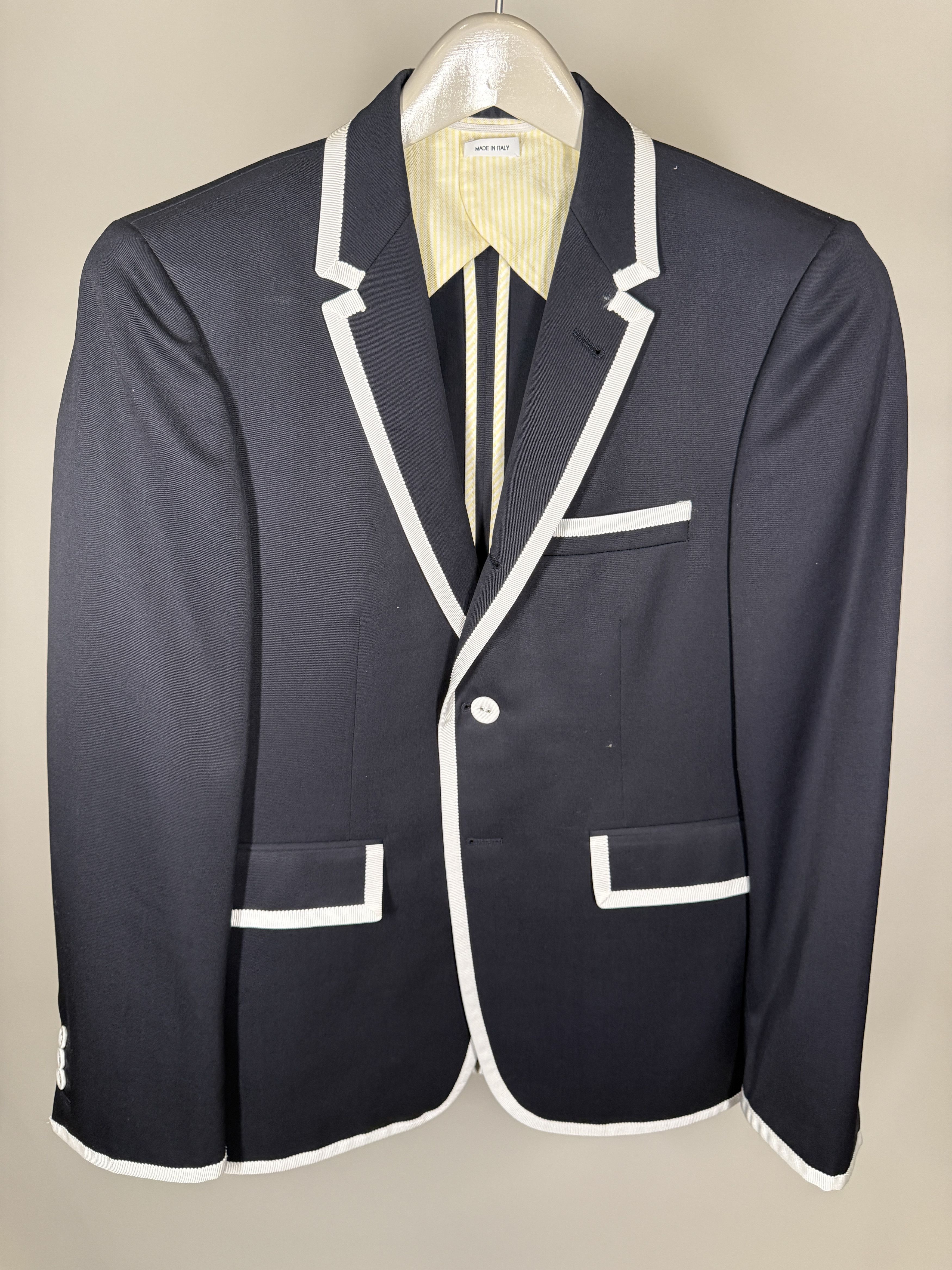 Thom Browne Thom Browne blazer with grosgrain trim Size 40R - 1 Thumbnail