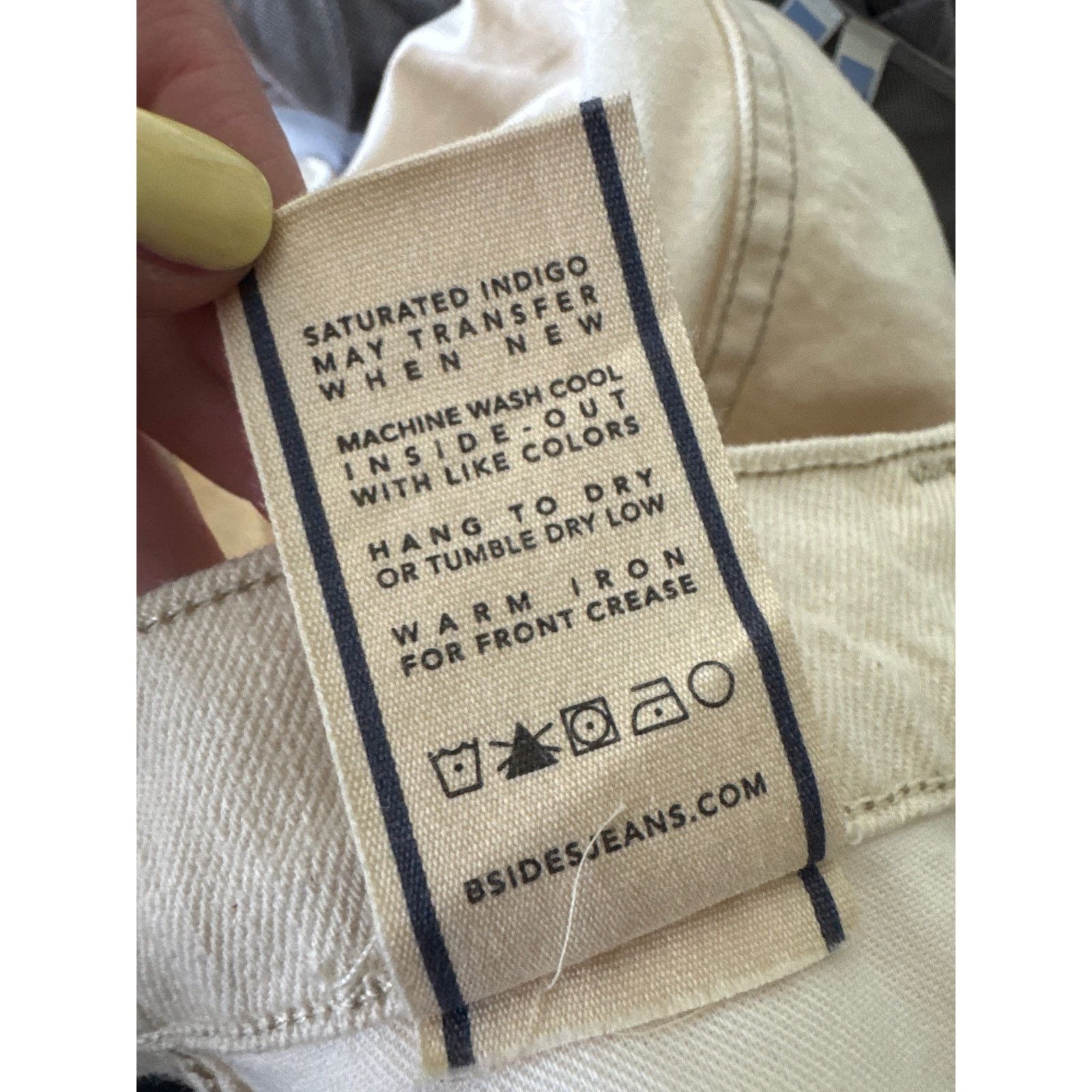 B Sides B. SIDES Plein Relaxed Straight Jean in Ecru Size 30 Size 30" / US 8 / IT 44 - 6 Thumbnail