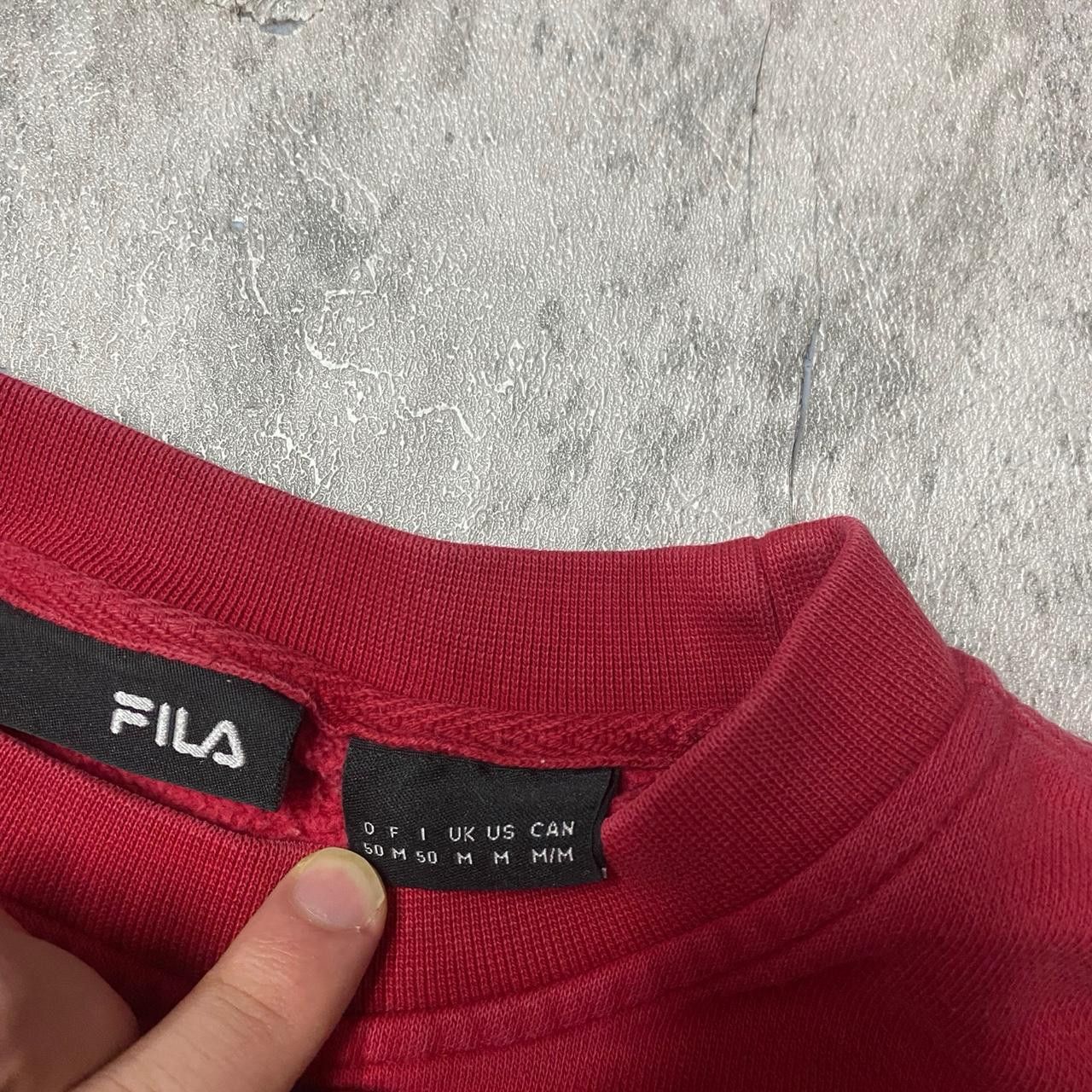 Fila Fila red sweatshirt with white logo Size US M / EU 48-50 / 2 - 3 Thumbnail