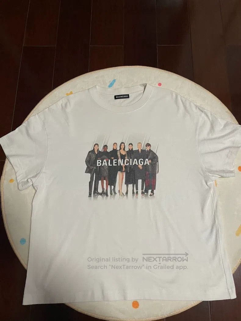 Balenciaga Balenciaga Short-sleeved band T-shirt, white Size US M / EU 48-50 / 2 - 1 Thumbnail