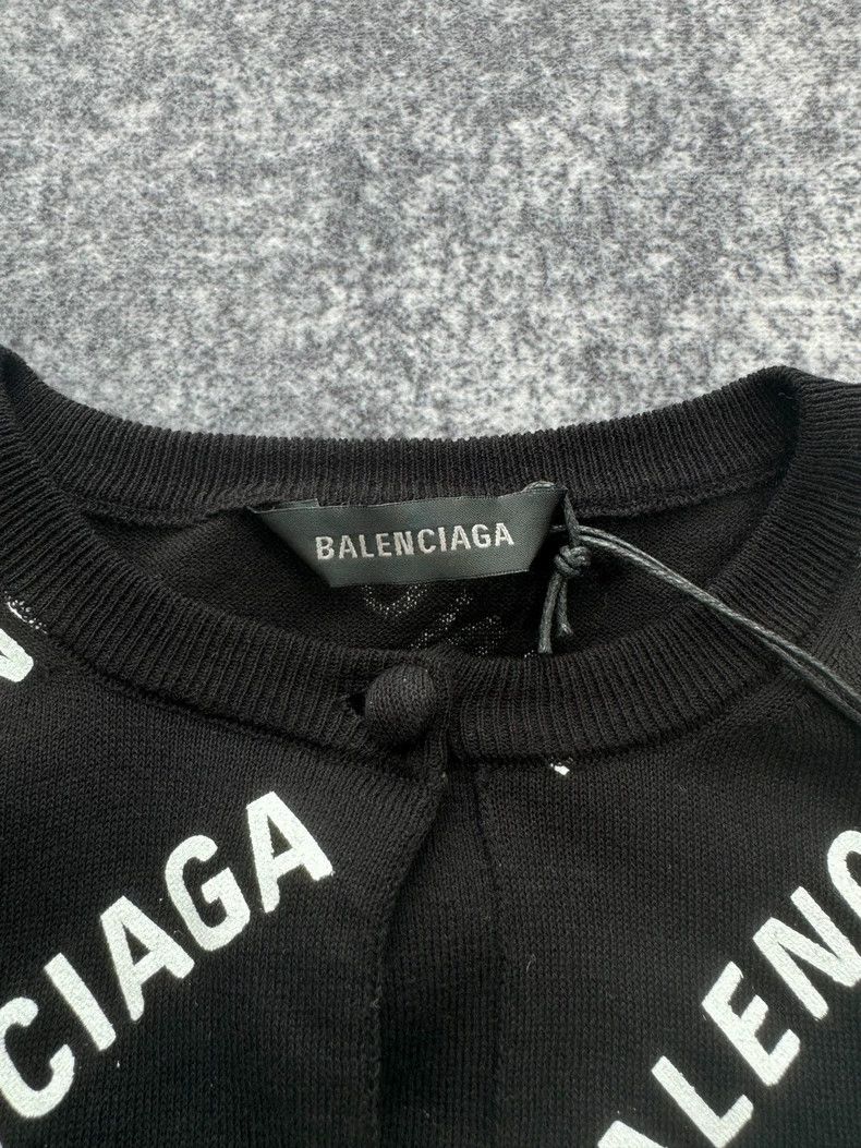 Balenciaga Balenciaga Women's black and white bullet screen knitted c Size XS / US 0-2 / IT 36-38 - 3 Thumbnail