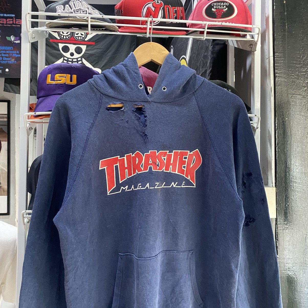 80s vintage thrasher magazine hoodie ☆80s THRASHER パーカーhoodie
