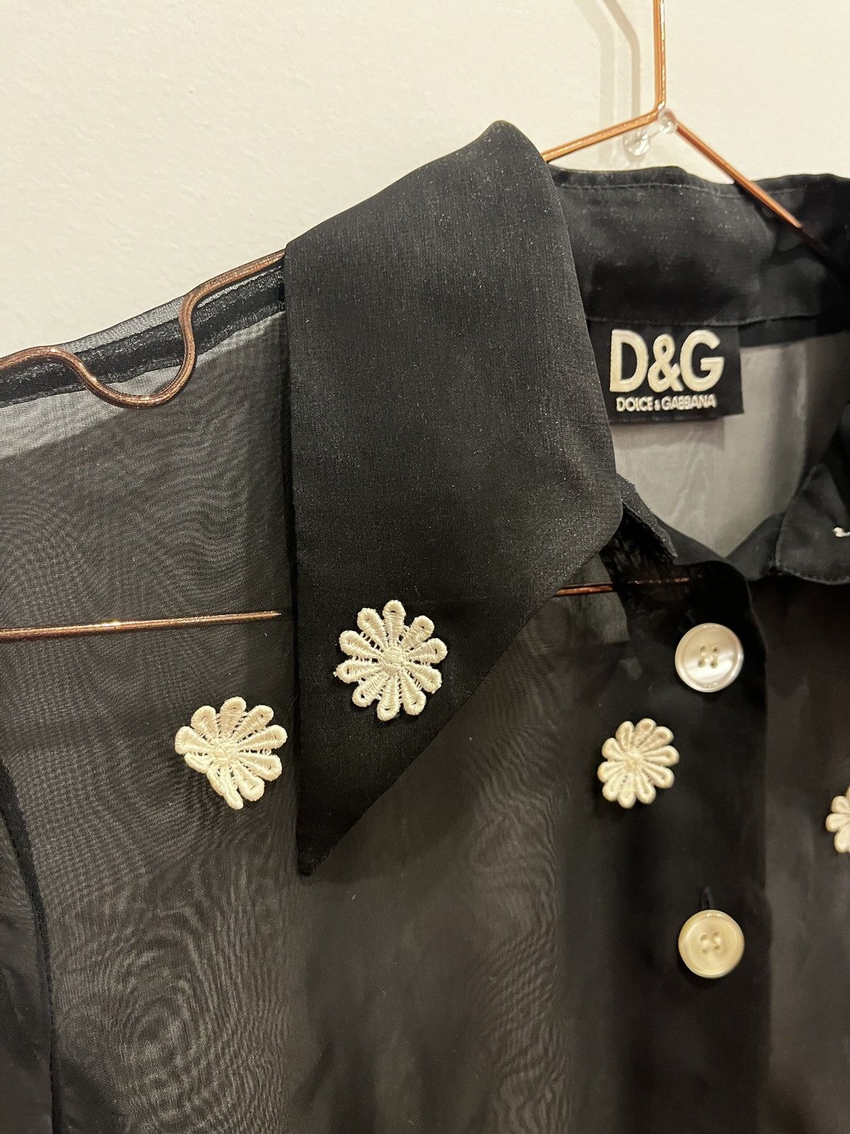 Dolce & Gabbana Vintage Dolce & Gabbana Sheer Button Up Shirt (unisex) Size US S / EU 44-46 / 1 - 8 Thumbnail