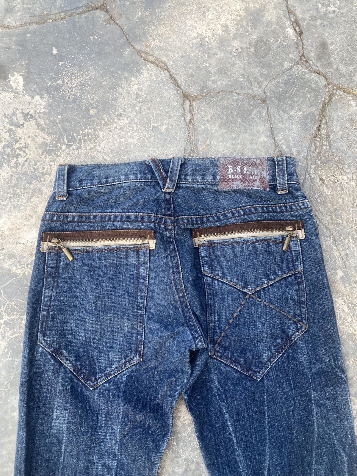 Japanese Brand B.S RAW Claw Mark Twisted Flared Jeans Size US 30 / EU 46 - 5 Thumbnail