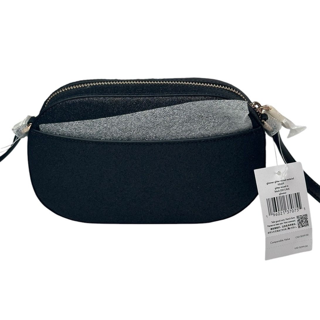 Kate Spade Kate Spade Glimmer Oval Small Camera Bag Black Glitter Size ONE SIZE - 2 Thumbnail