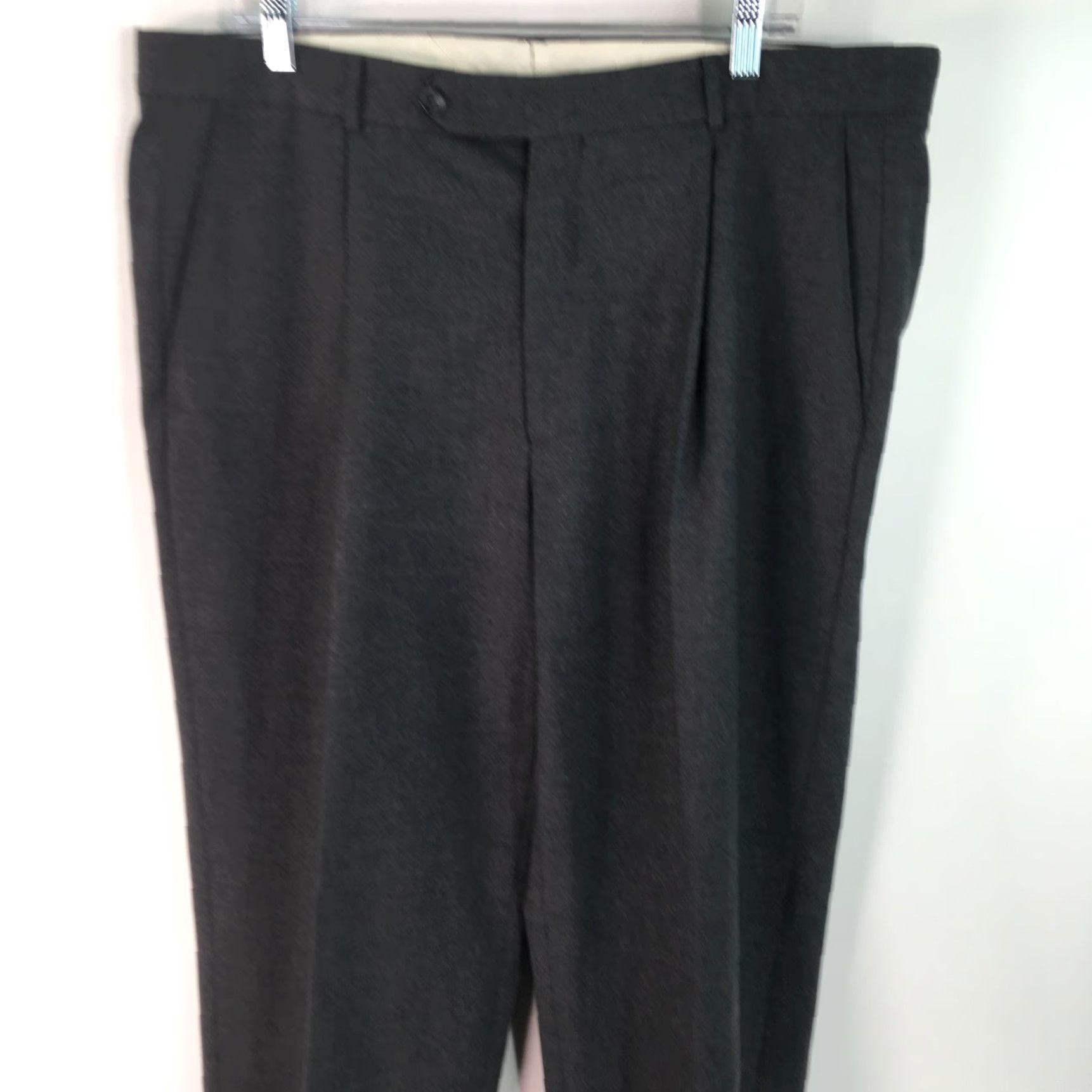 Vintage VINTAGE Ballin Mens Dress Pants Size 36 Black Straight Leg Pleated Front Business Casual Formal Size US 36 / EU 52 - 3 Thumbnail