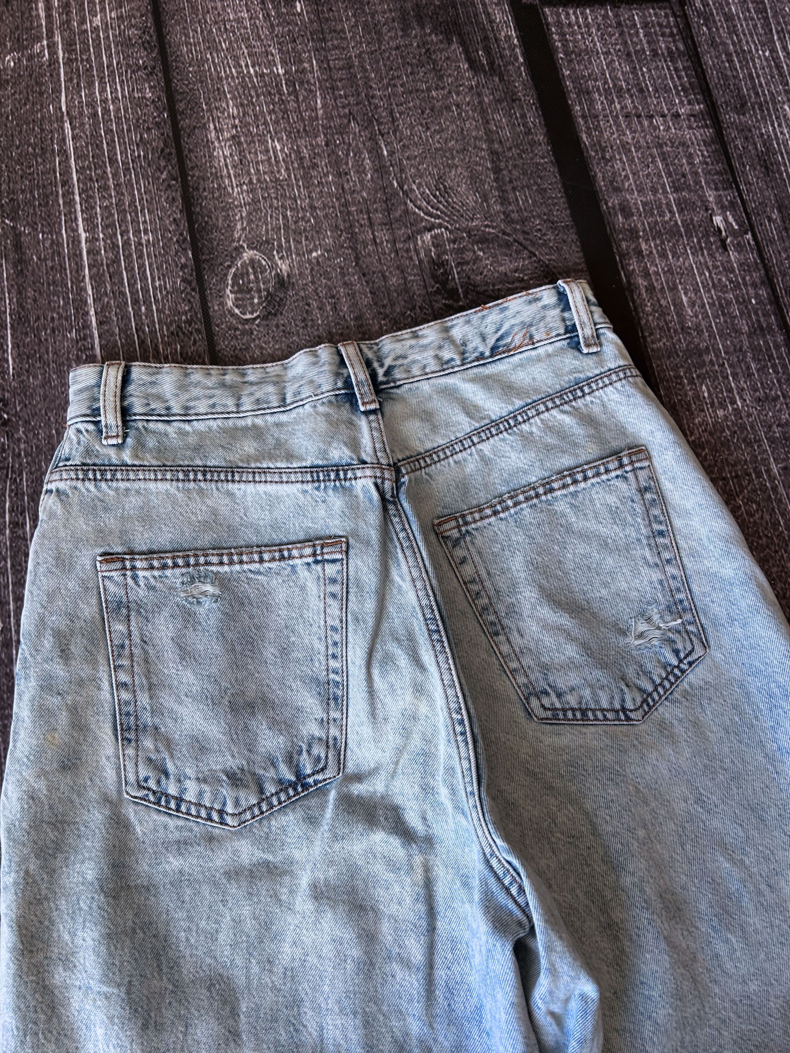 Designer VINTAGE 💥HYSTERIC GLAMOUR STYLE TRASHED BAGGY JEANS 90S Size US 30 / EU 46 - 9 Thumbnail