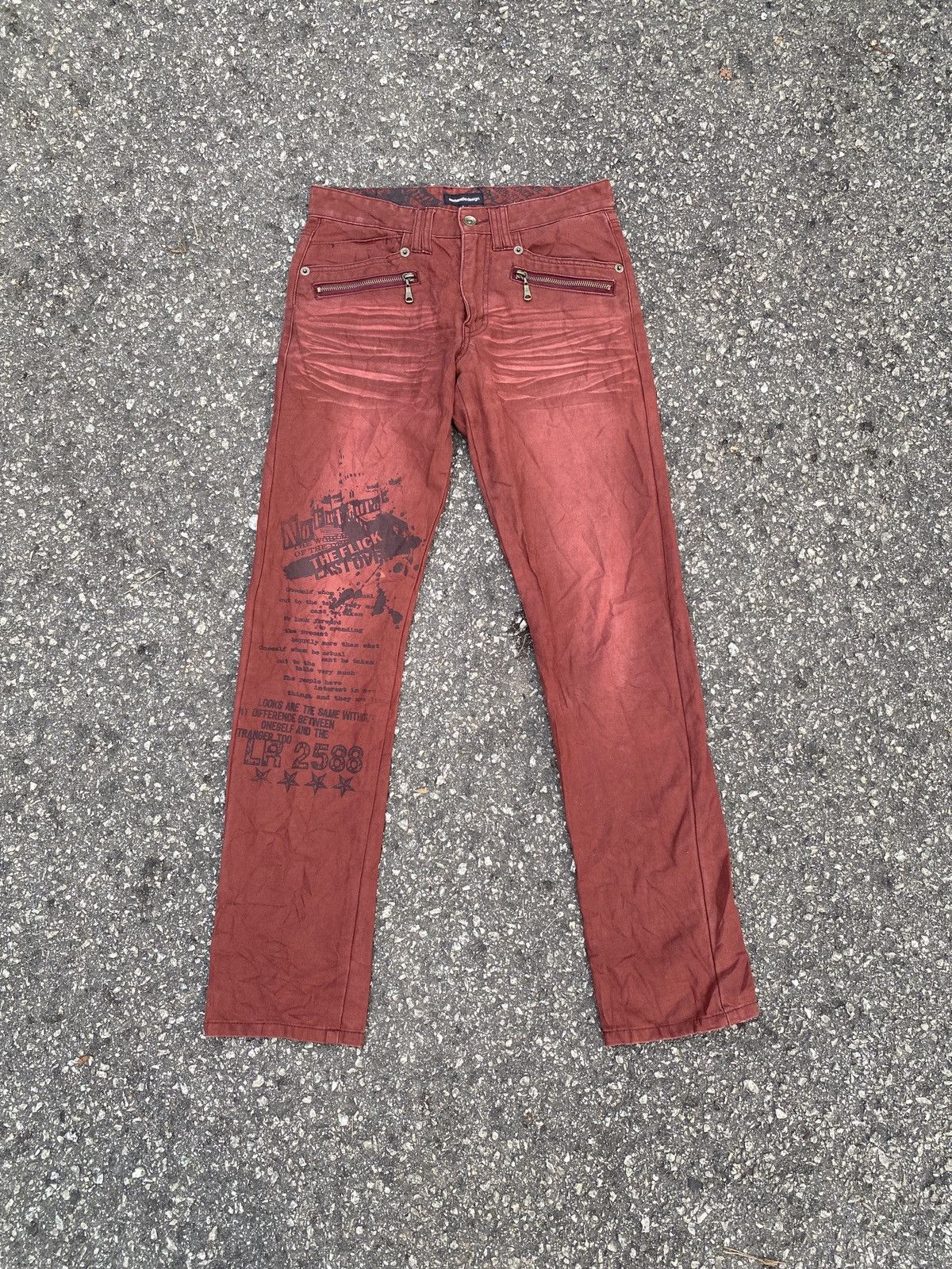 Japanese Brand × semanticdesign 2000s Semantics Design Claw Marks Double Zip Jeans Size US 29 - 1 Thumbnail