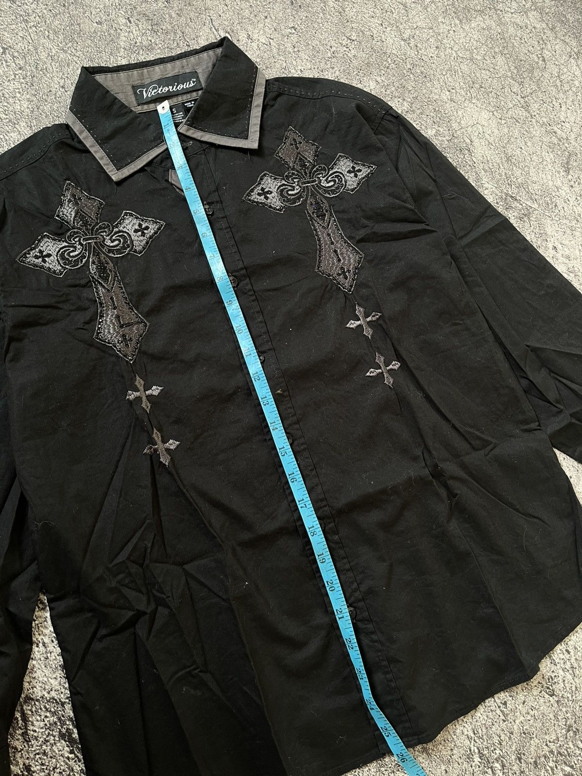Japanese Brand Y2K Victorius Cross style ifsixwasnine shirt Size US M / EU 48-50 / 2 - 8 Thumbnail