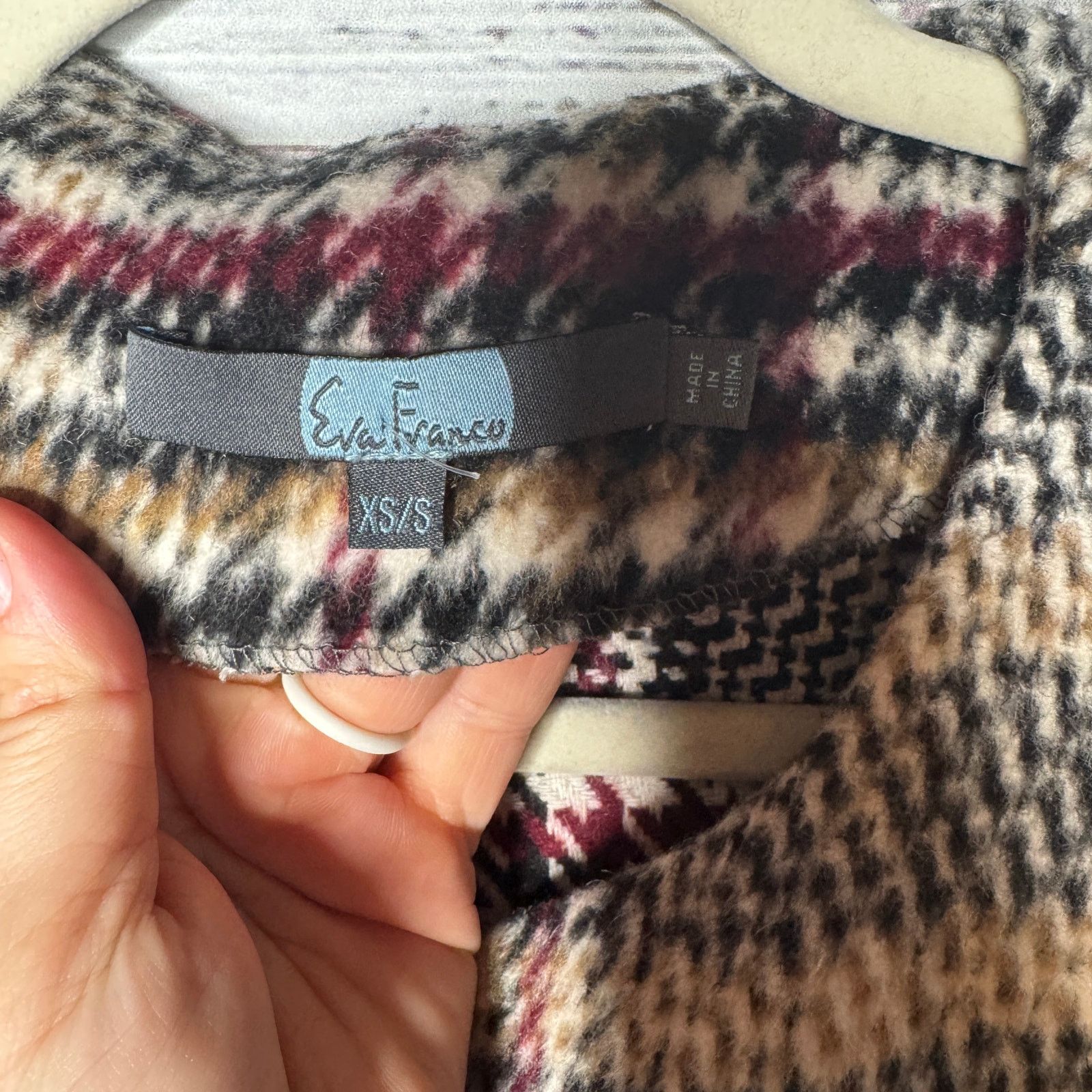Anthropologie Anthropologie Eva Franco Plaid Wool Blend Kimono Wrap xs/sm Size S / US 4 / IT 40 - 3 Thumbnail