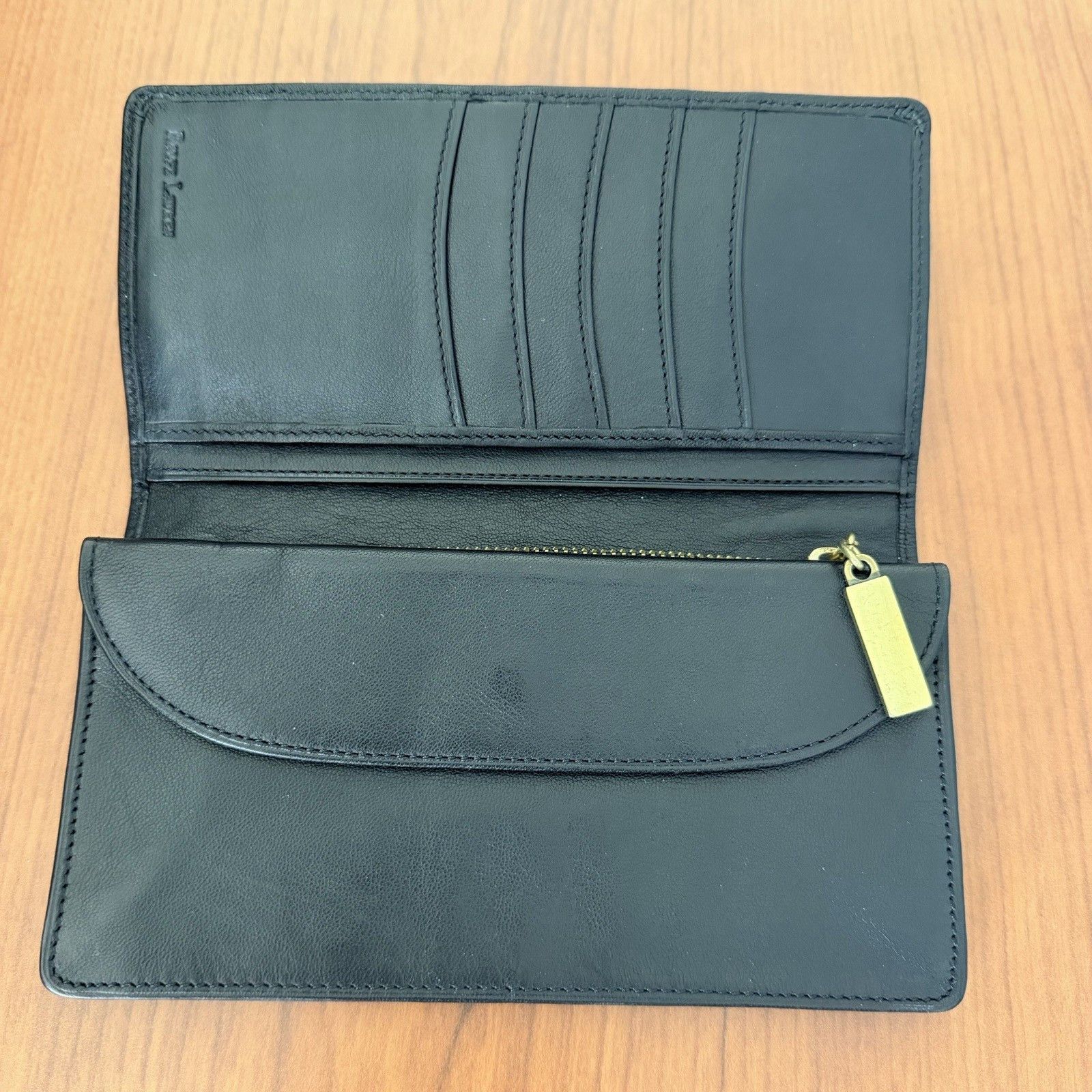 Ralph Lauren Vtg Ralph Lauren Black Leather Wallet Clutch Organizer Size ONE SIZE - 5 Thumbnail