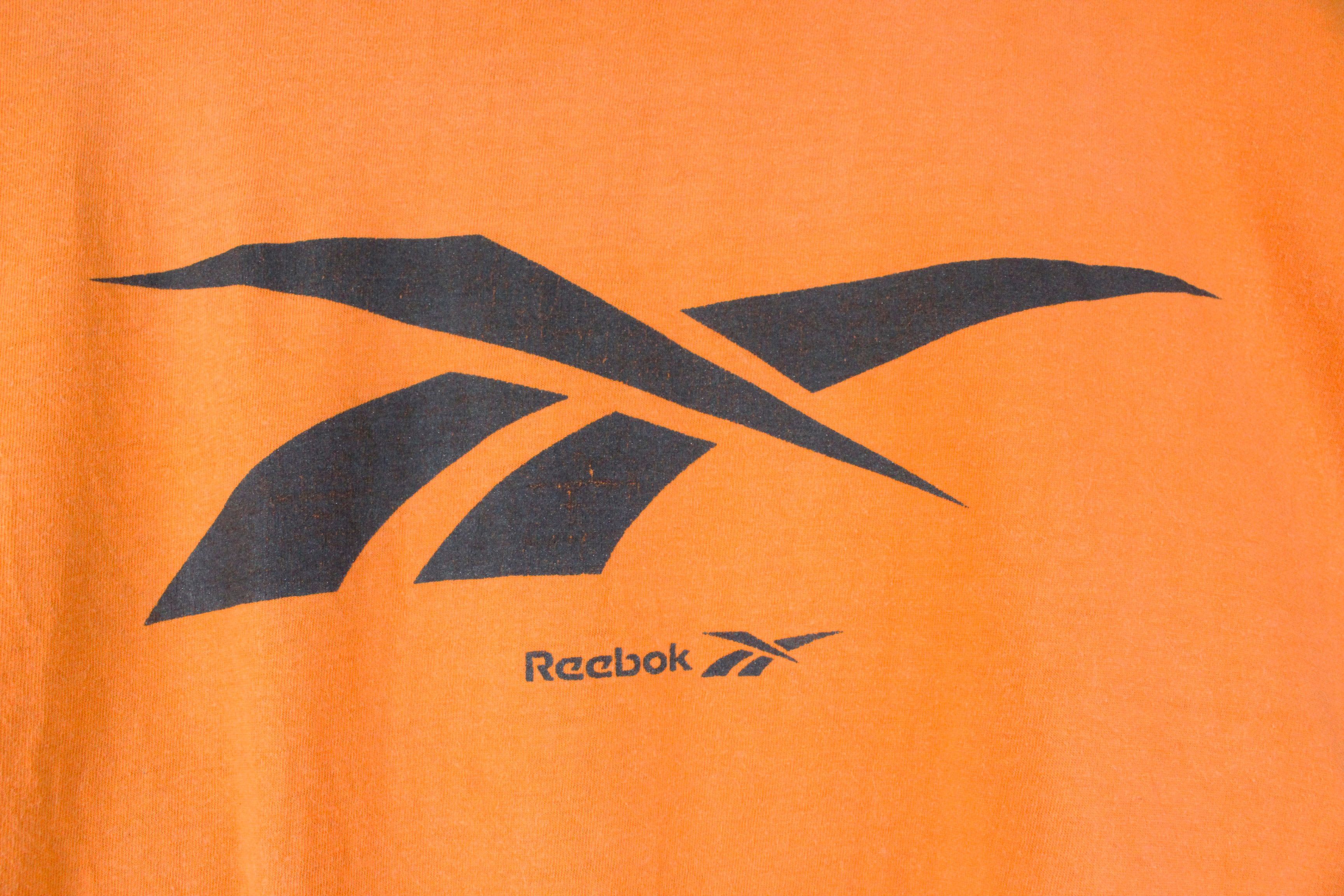 Reebok × Vintage Vintage Reebok Orange Handball Graphic Logo Crew T-shirt Size US XL / EU 56 / 4 - 3 Thumbnail