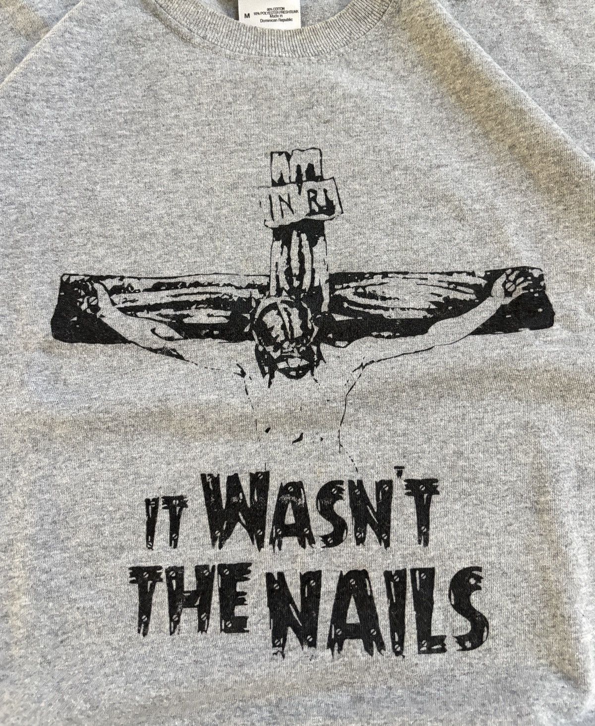 Vintage Vintage Y2K Jesus Tee “It Wasn’t The Nails” T-Shirt Size US M / EU 48-50 / 2 - 1 Thumbnail