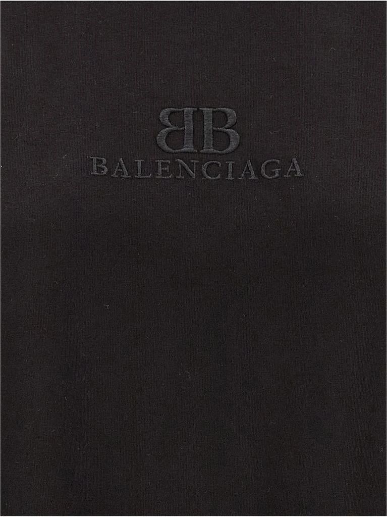 Balenciaga o1bcso1str0326 BB Classic T-Shirt Medium Fit in Black Size L / US 10 / IT 46 - 4 Thumbnail