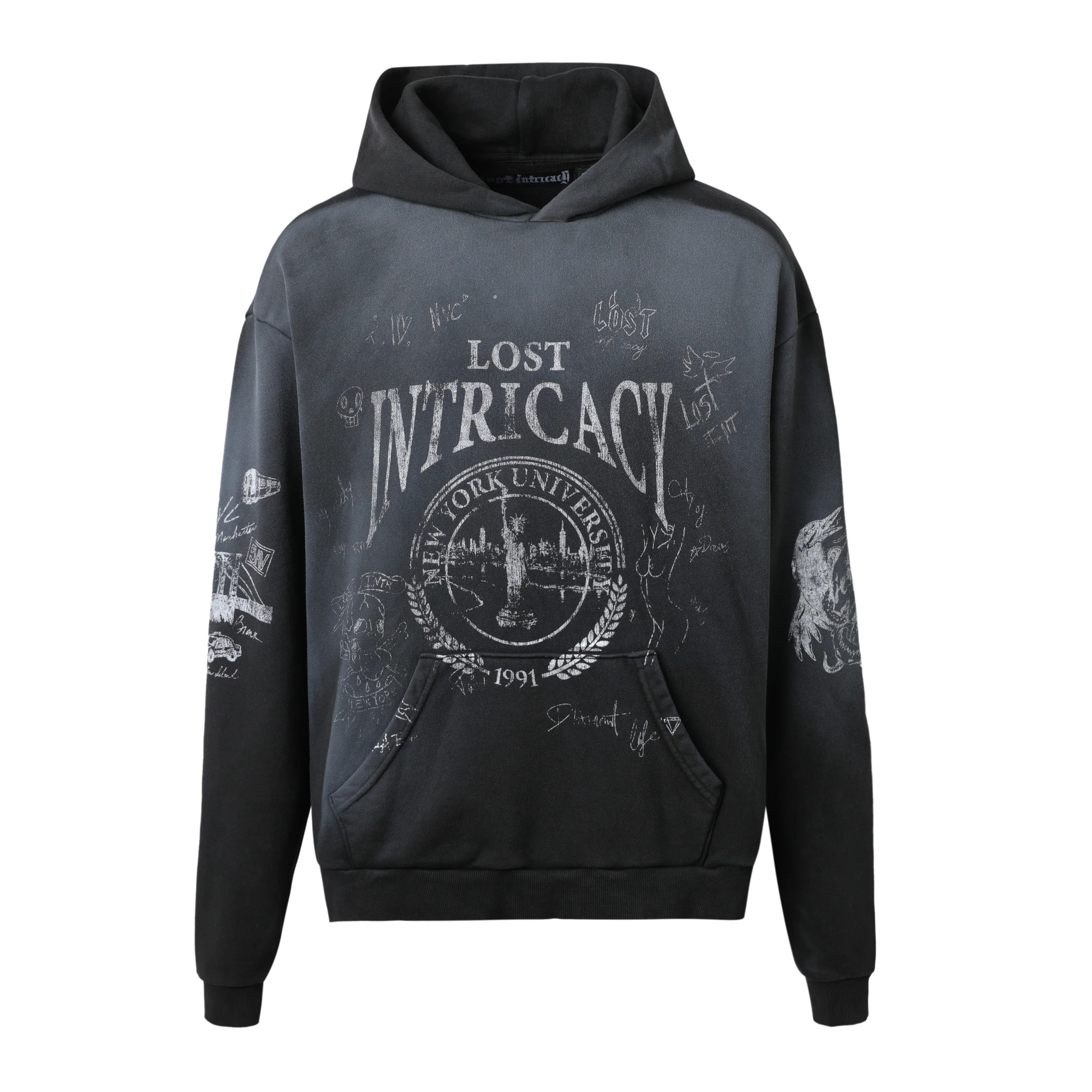 LOST INTRICACY Lost Intricacy 'Academy' Black Hoodie Size US L / EU 52-54 / 3 - 1 Thumbnail