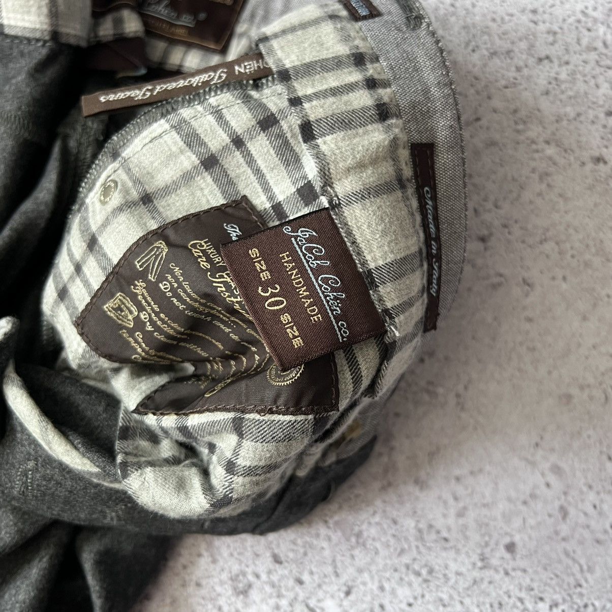 Jacob Cohen Jacob Cohen J622 VBC Wool Flannel Pants Size US 30 / EU 46 - 6 Thumbnail