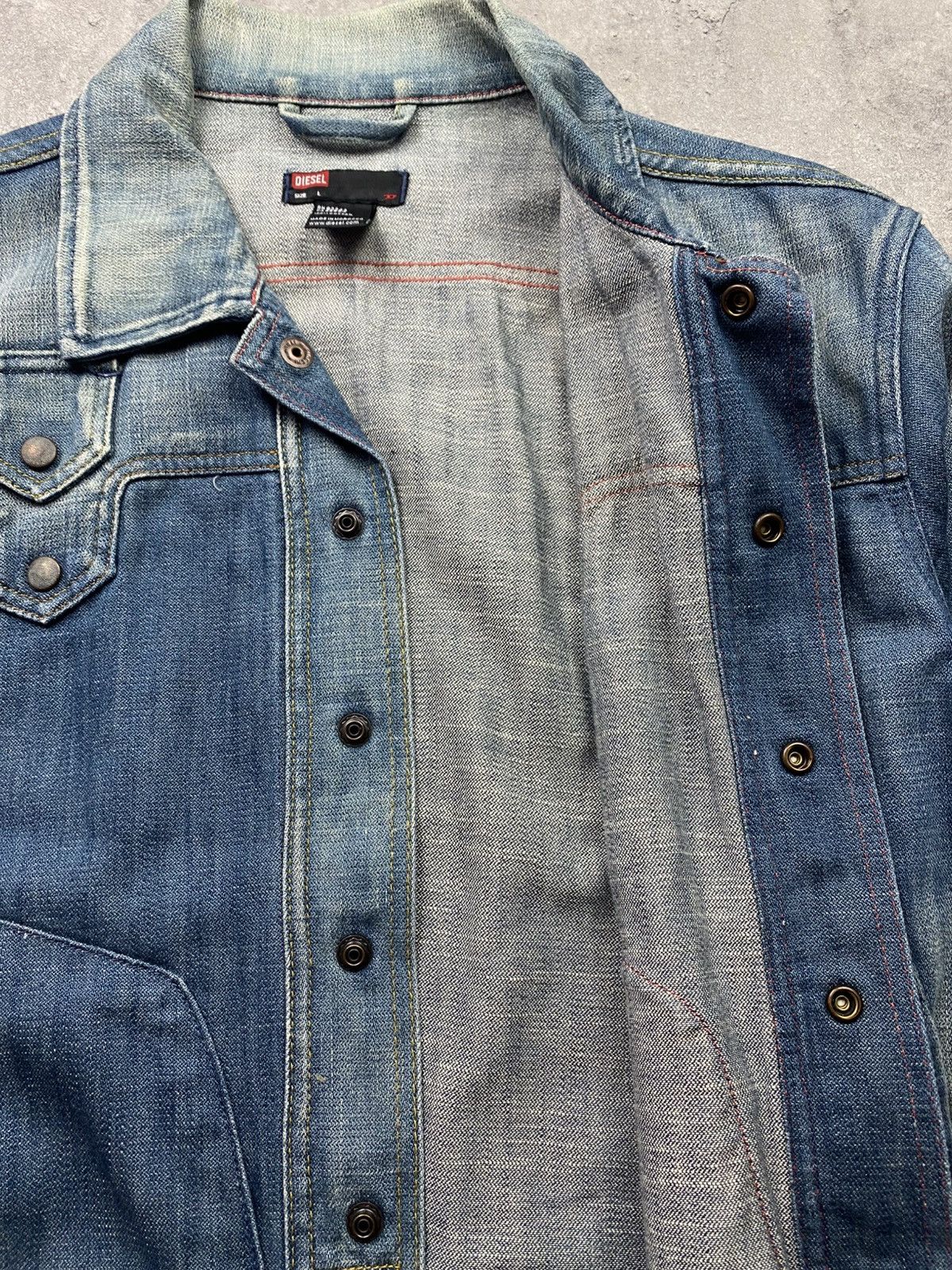 Diesel Denim jacket Diesel J.A.A. jeans vintage rare streetwear y2k Size US L / EU 52-54 / 3 - 13 Thumbnail