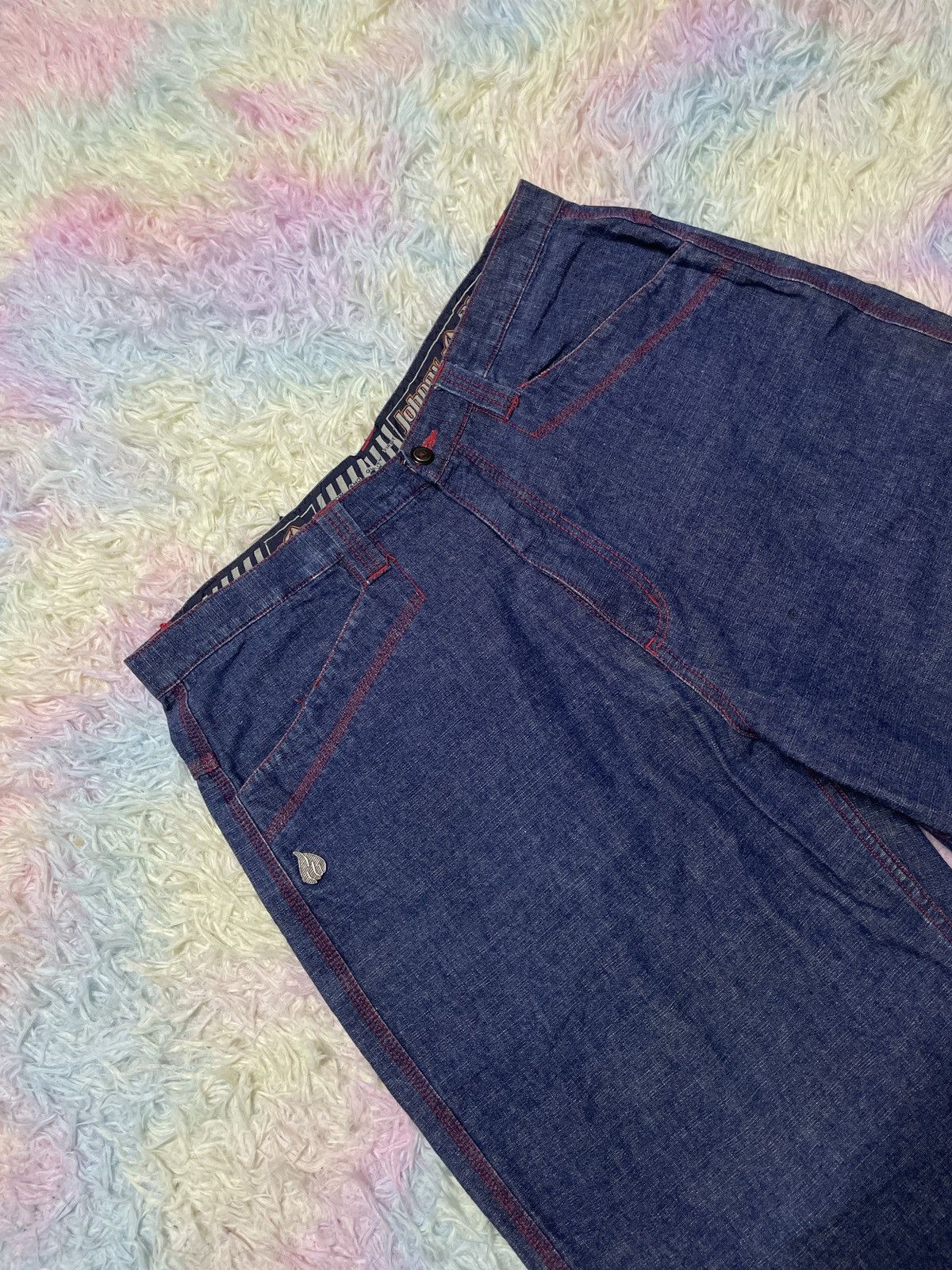 Vintage × Wu-Tang Clan 💥Hearing offer💥Vintage Y2k Jonny blaze denim jorts pants Size US 36 / EU 52 - 3 Thumbnail