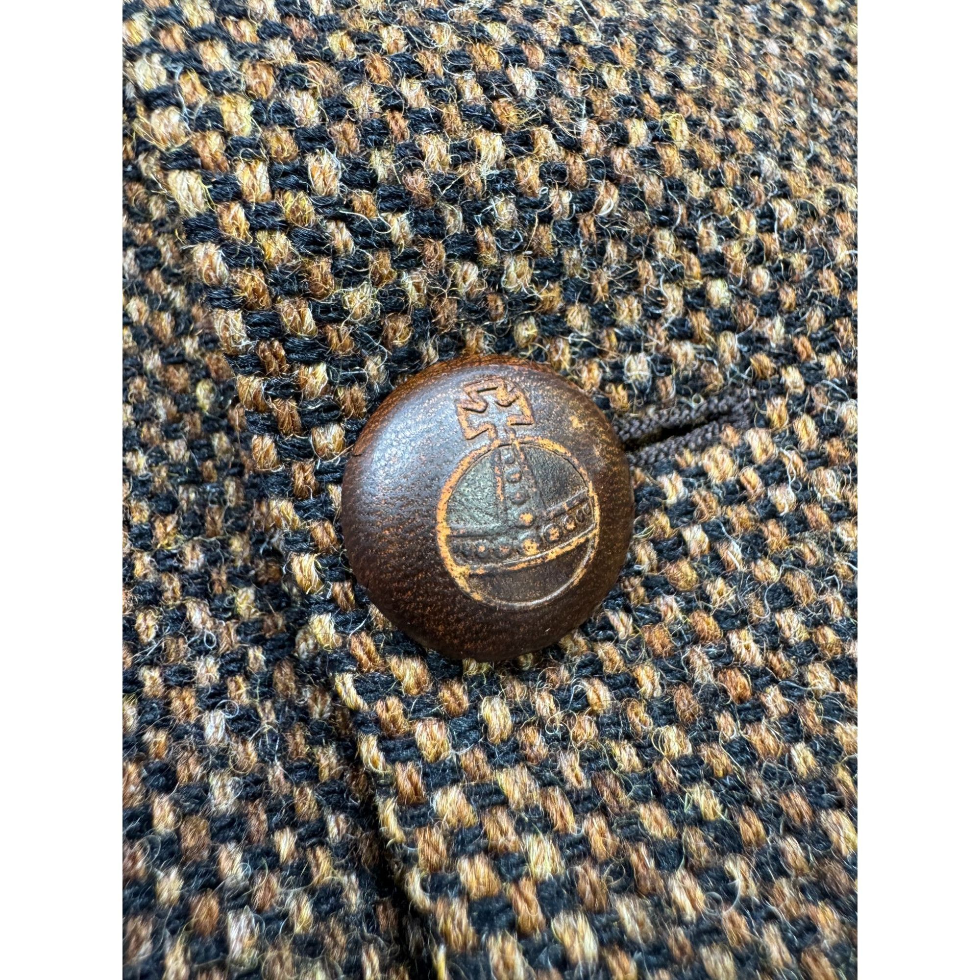 Harris Tweed Harris Tweed For Barruti Vintage Wool Blazer (Y1275) Size 46R - 3 Thumbnail
