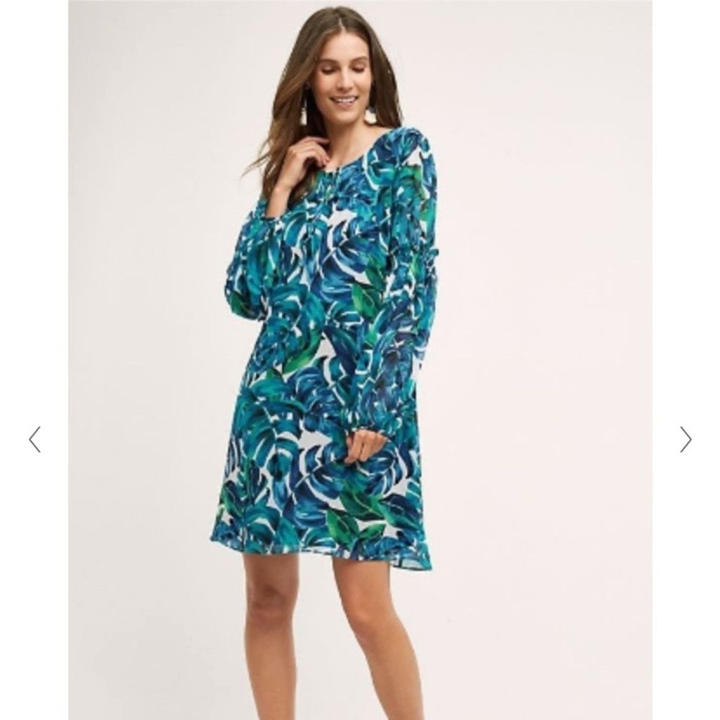 Anthropologie Anthropologie Chloe Oliver Floral Dress Size S / US 4 / IT 40 - 1 Thumbnail