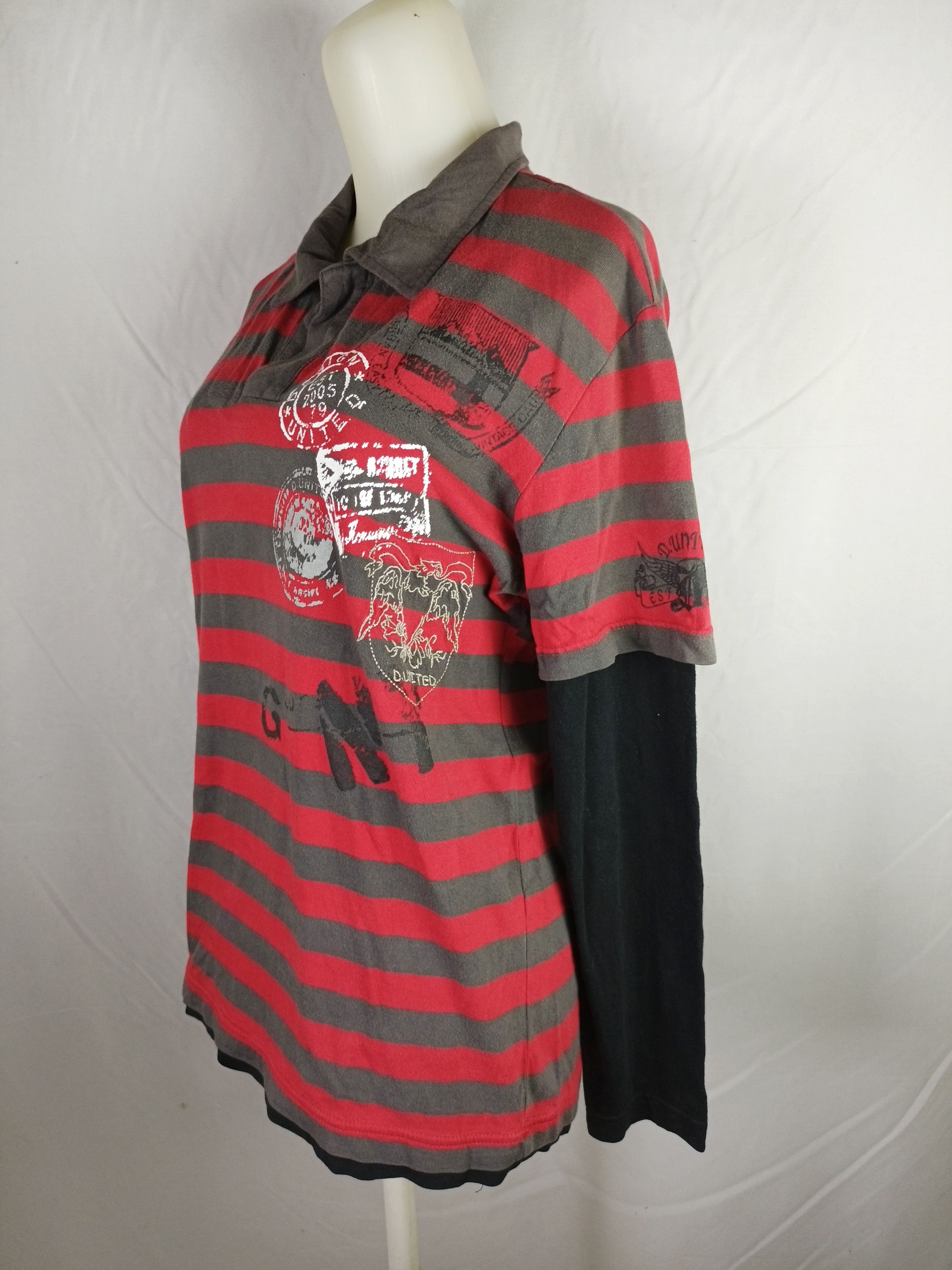 If Six Was Nine × Japanese Brand Design United Double Layers Long Sleeve Stripe Size US L / EU 52-54 / 3 - 20 Thumbnail
