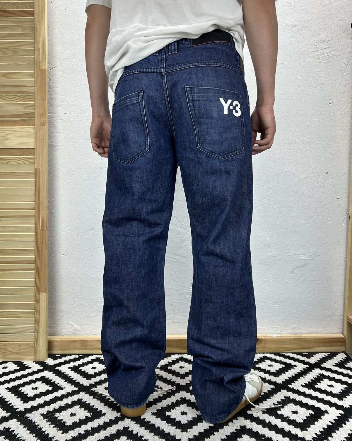 Y-3 Y-3 Denim Jeans Relaxed Fit Pocket Pants Logo Blue 30R | Grailed