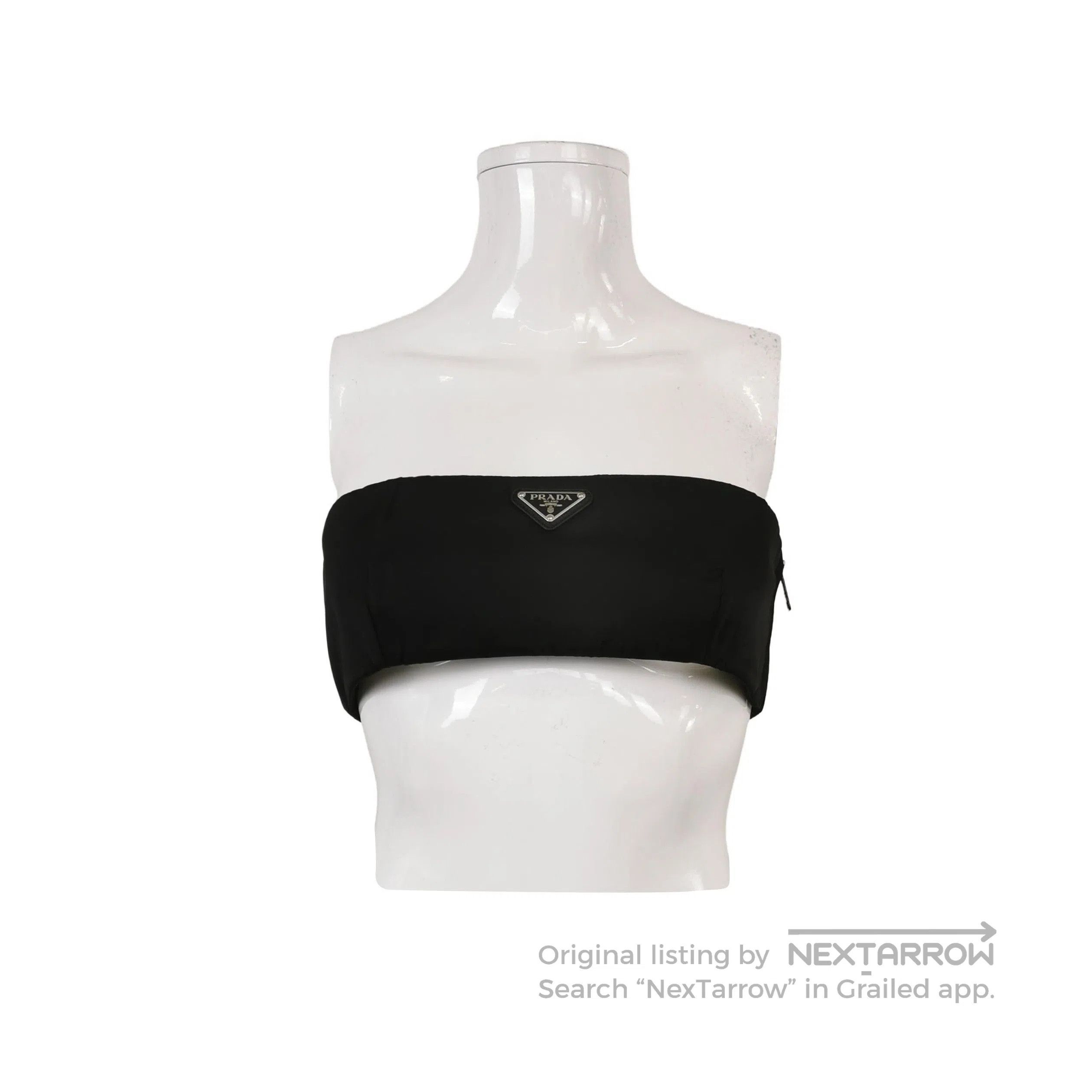 Prada Prada Black Logo Bandeau Top . Size M / US 6-8 / IT 42-44 - 1 Thumbnail