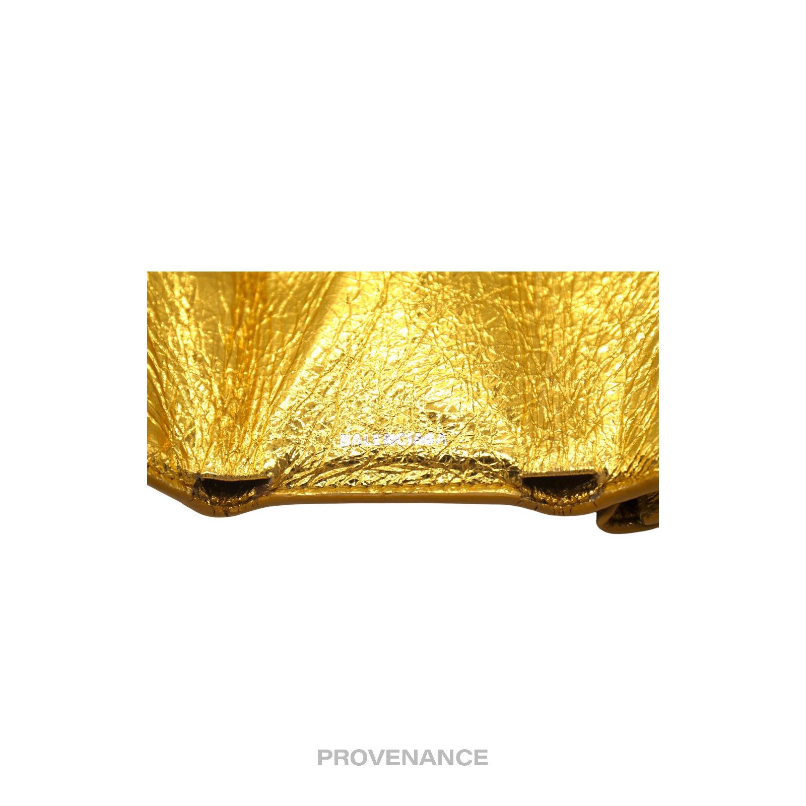 Balenciaga 🔴 Balenciaga Papier Mini Wallet - Metallic Gold Leather Size ONE SIZE - 8 Thumbnail