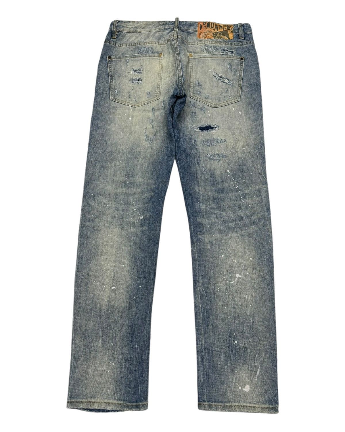 Dsquared2 DSQUARED2 🇮🇹 PUNK DISTRESSED DENIM ROCKSTAR JEANS Size US 34 / EU 50 - 2 Thumbnail