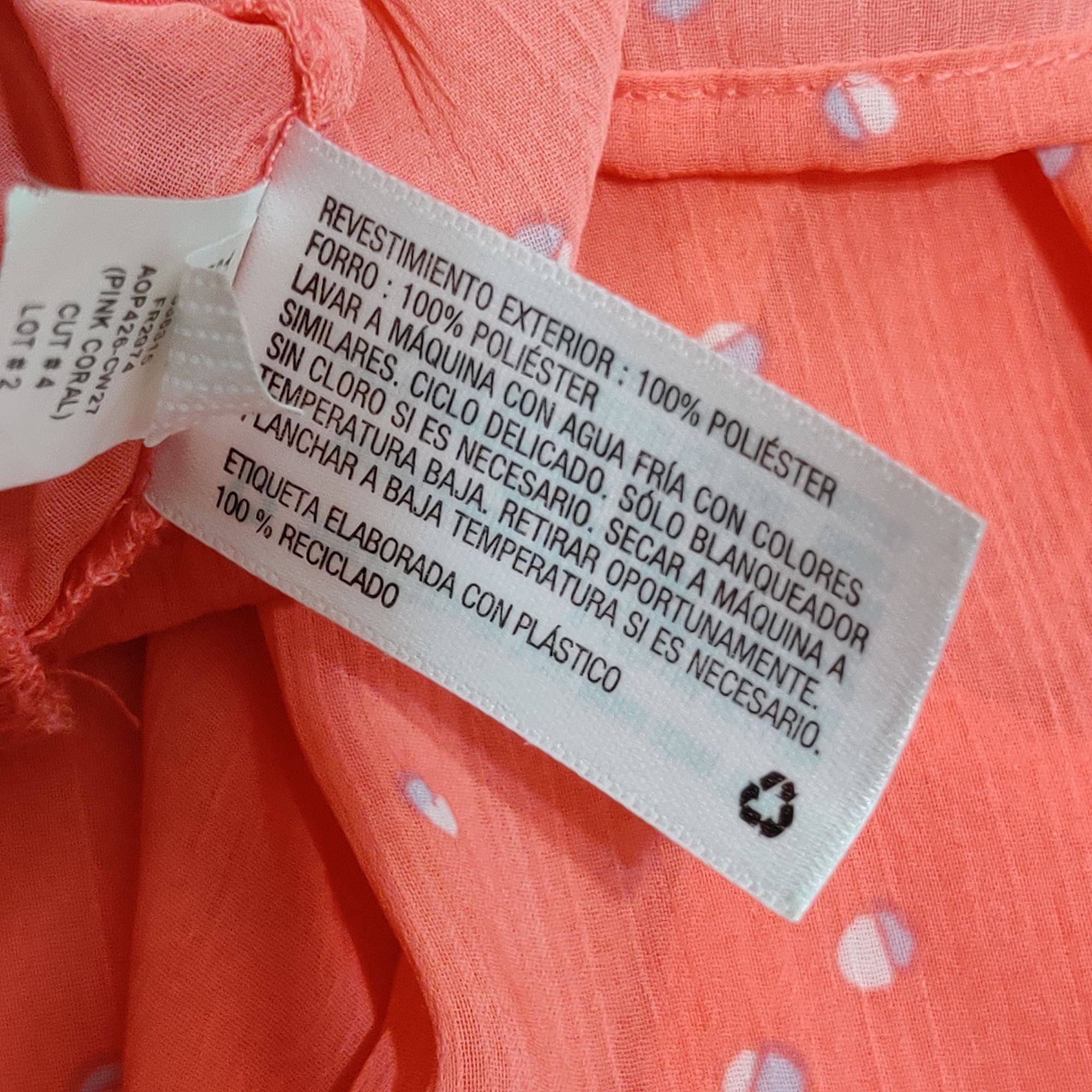 Other A New Day XS Coral Pink Polka Dot Ruffle Dress Feminine Soft Size XS / US 0-2 / IT 36-38 - 7 Thumbnail