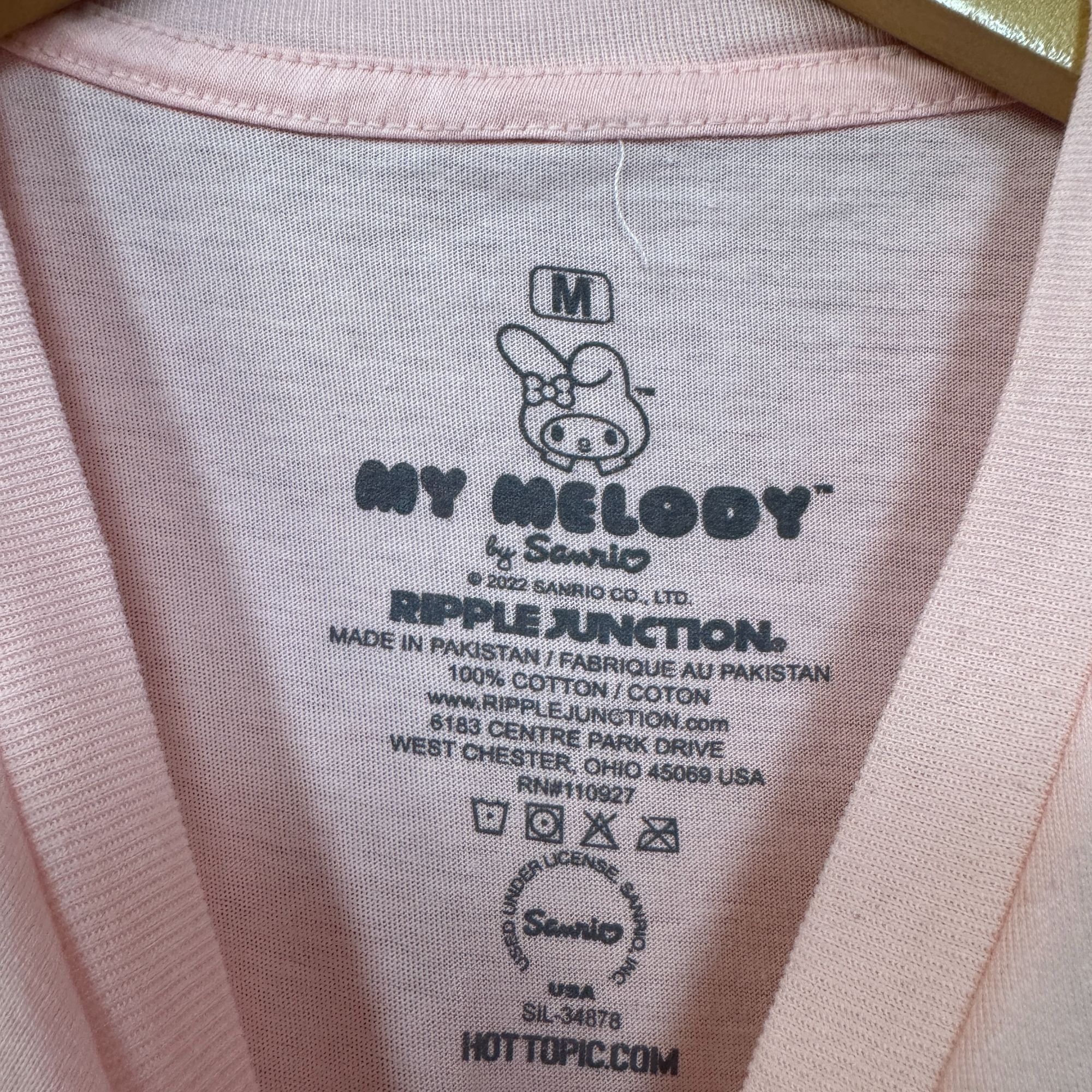 Ripple Junction My Melody Spooky Astro Witch Kawaii Sanrio Women’s Tee M Size US M / EU 48-50 / 2 - 4 Thumbnail