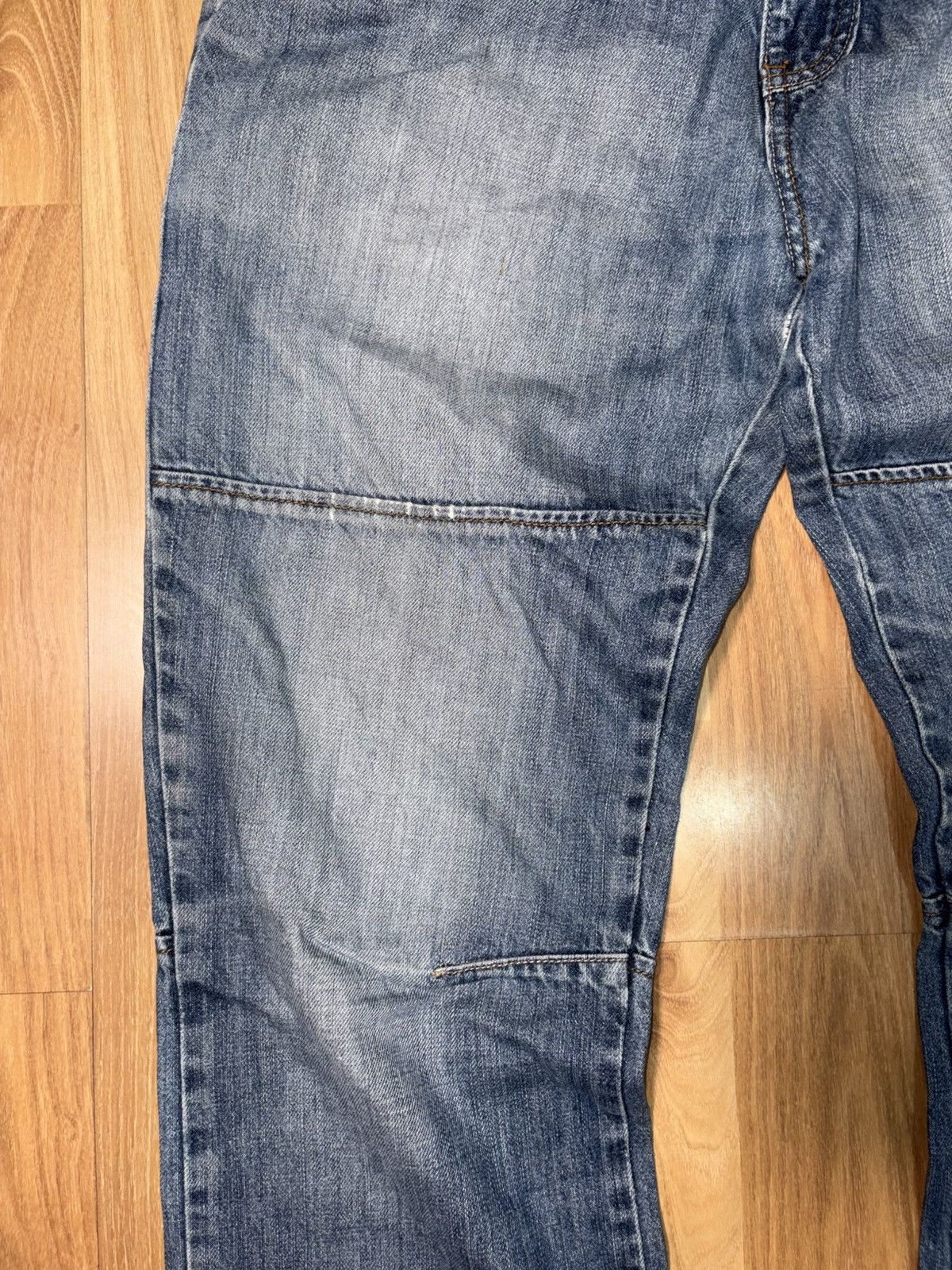 Japanese Brand VTG Kangaroo Poo Baggy Skate Y2K Double Knee Workwear 32x34 Size US 32 / EU 48 - 4 Thumbnail